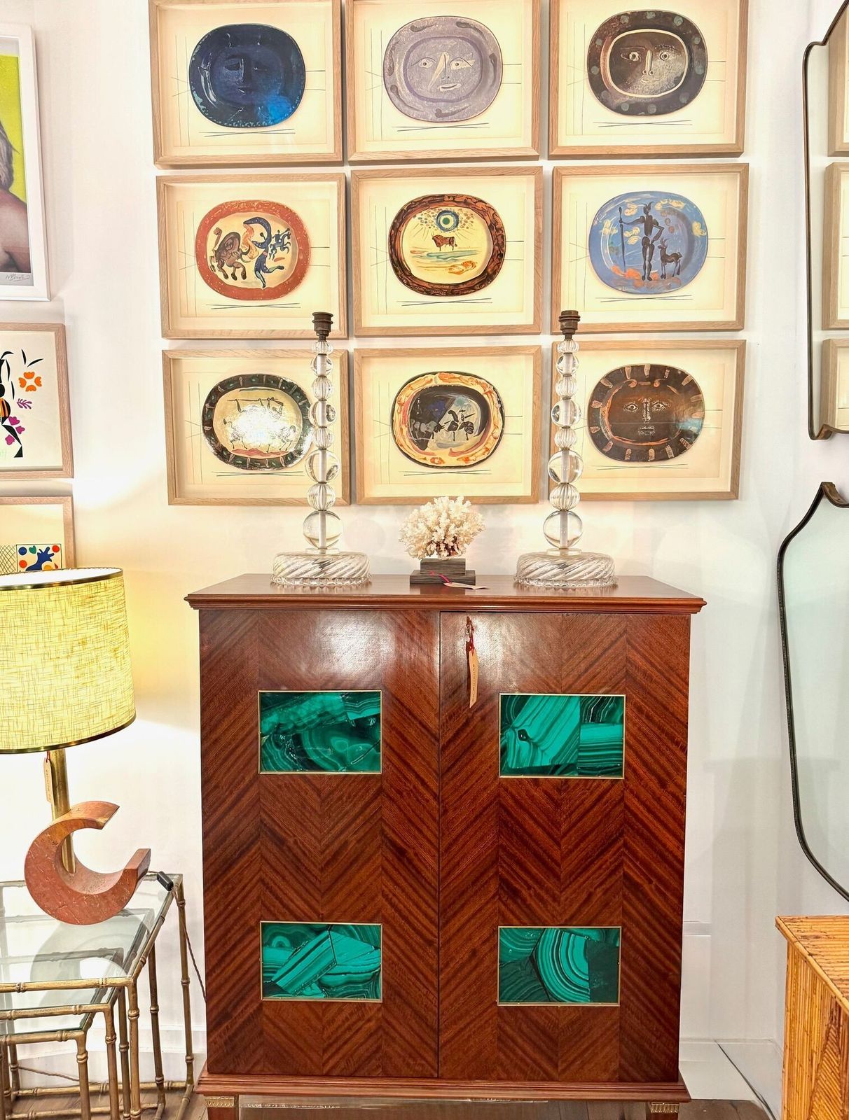 A Framed Lithographic Plate From The 1948 Swedish, Limited Edition Portfolio Of Only 200  “Ceramiques De Picasso” photo furniture