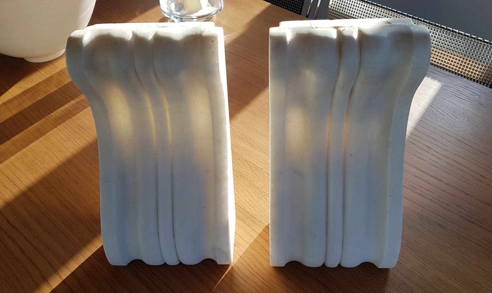 Pair Of Antique Early 19th Century Marble Corbels, Architectural Elements photo vinterior