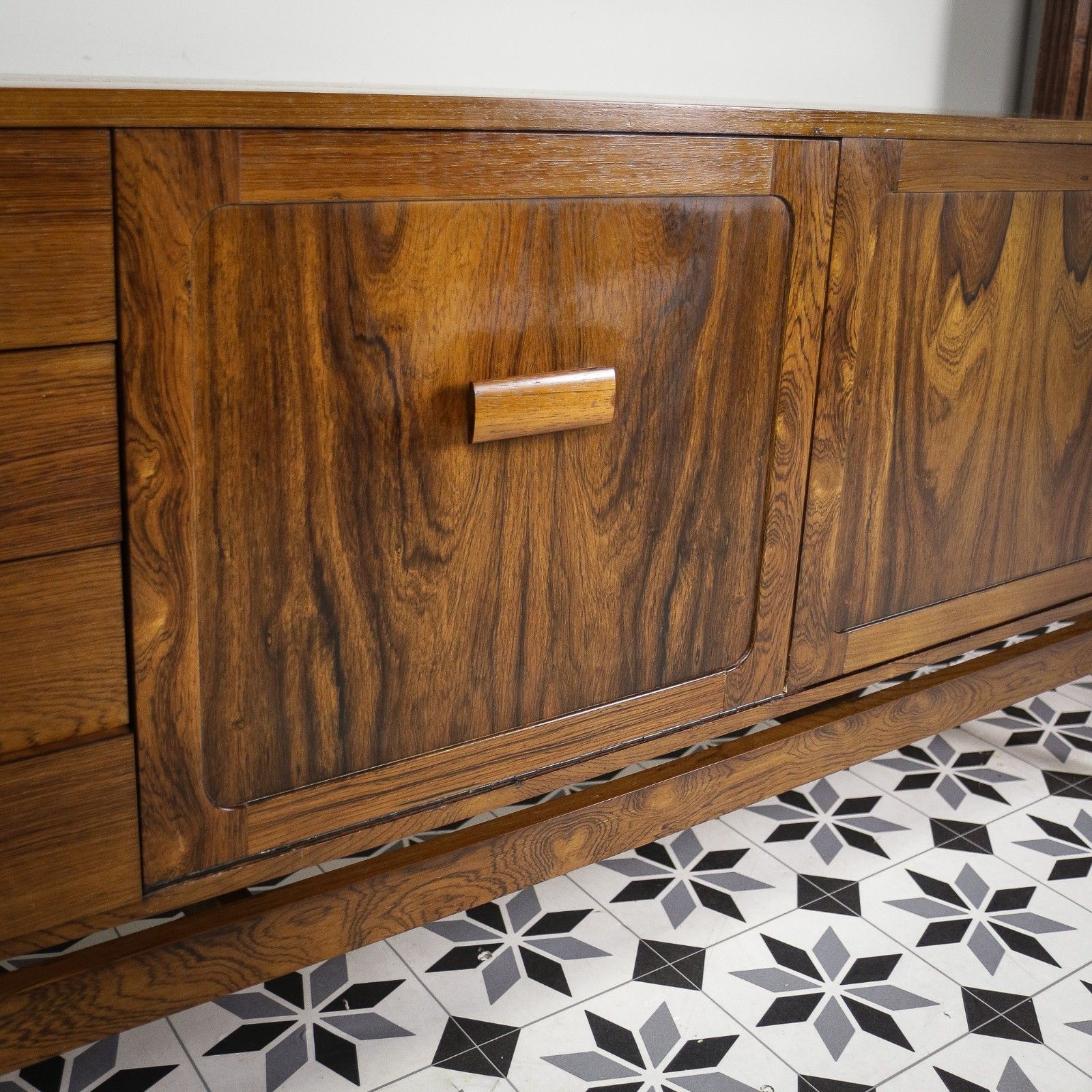 photo buy Rosewood Sideboard 1960s Mid Century With Cocktail Drinks Cabinet