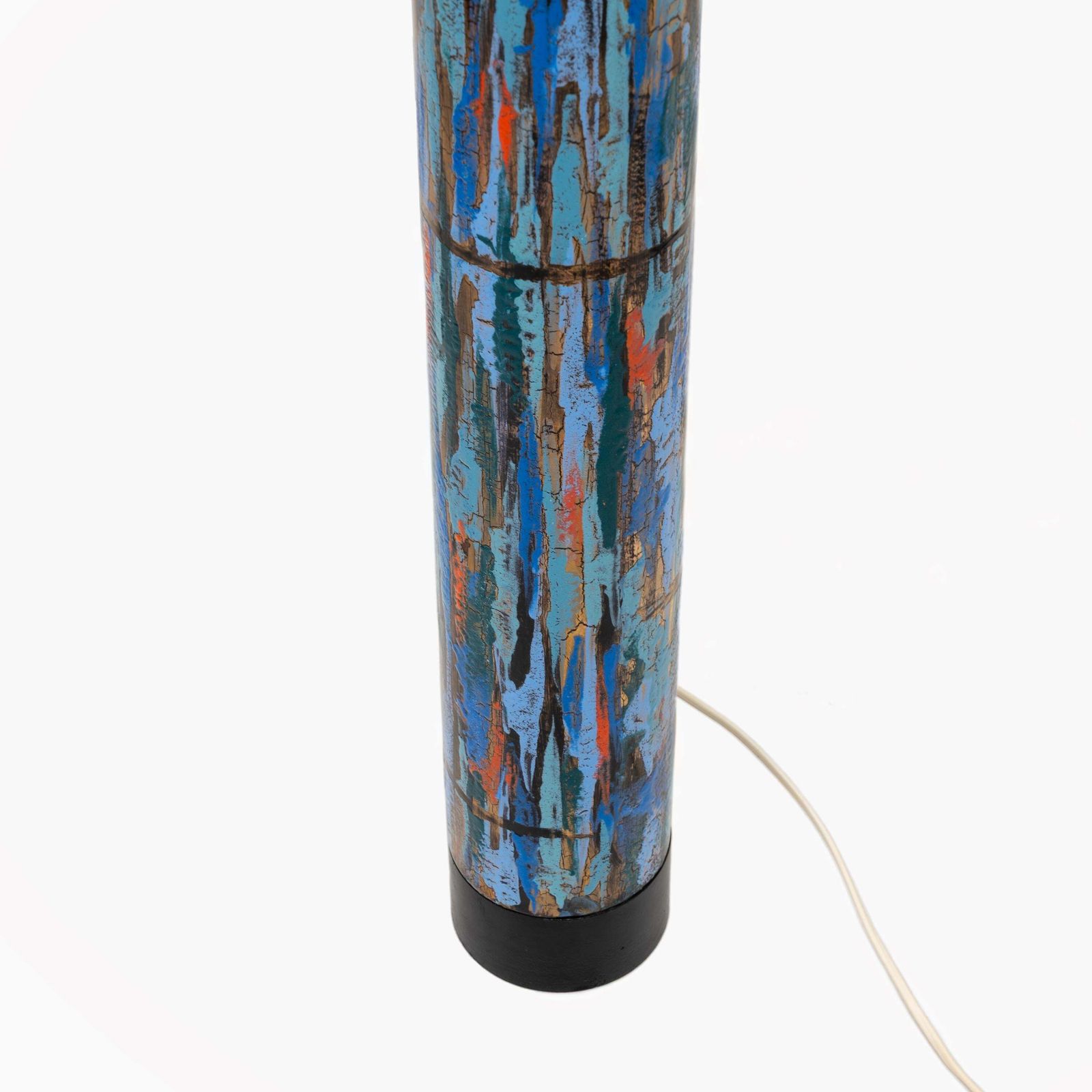 Italian Enamelled Brass Floor Lamp By Angelo Brotto For Esperia, 1960s photo vinterior