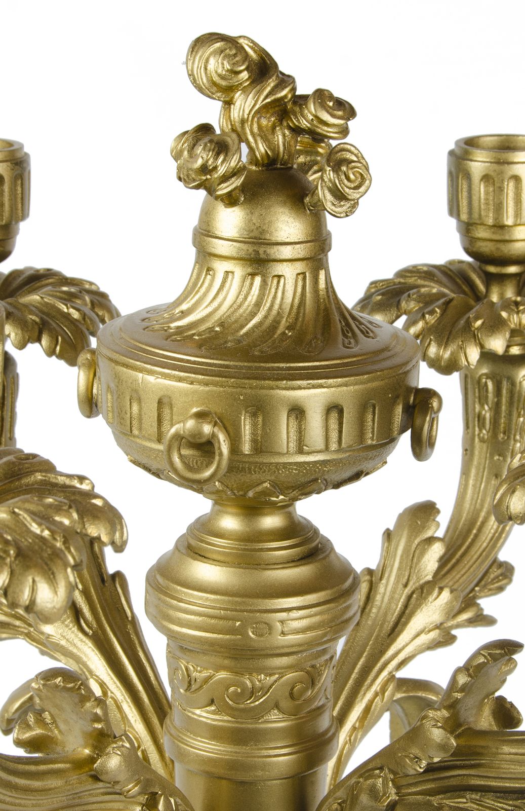 Pair Of Late 19th Century Neoclassical Gilt Bronze/Ormolu 4 Arms Candelabras, France photo buy
