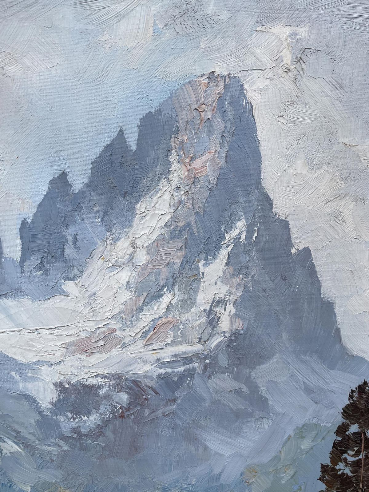 “Cimon Della Pala” – Alpine Landscape Painting Of The Dolomites photo buy