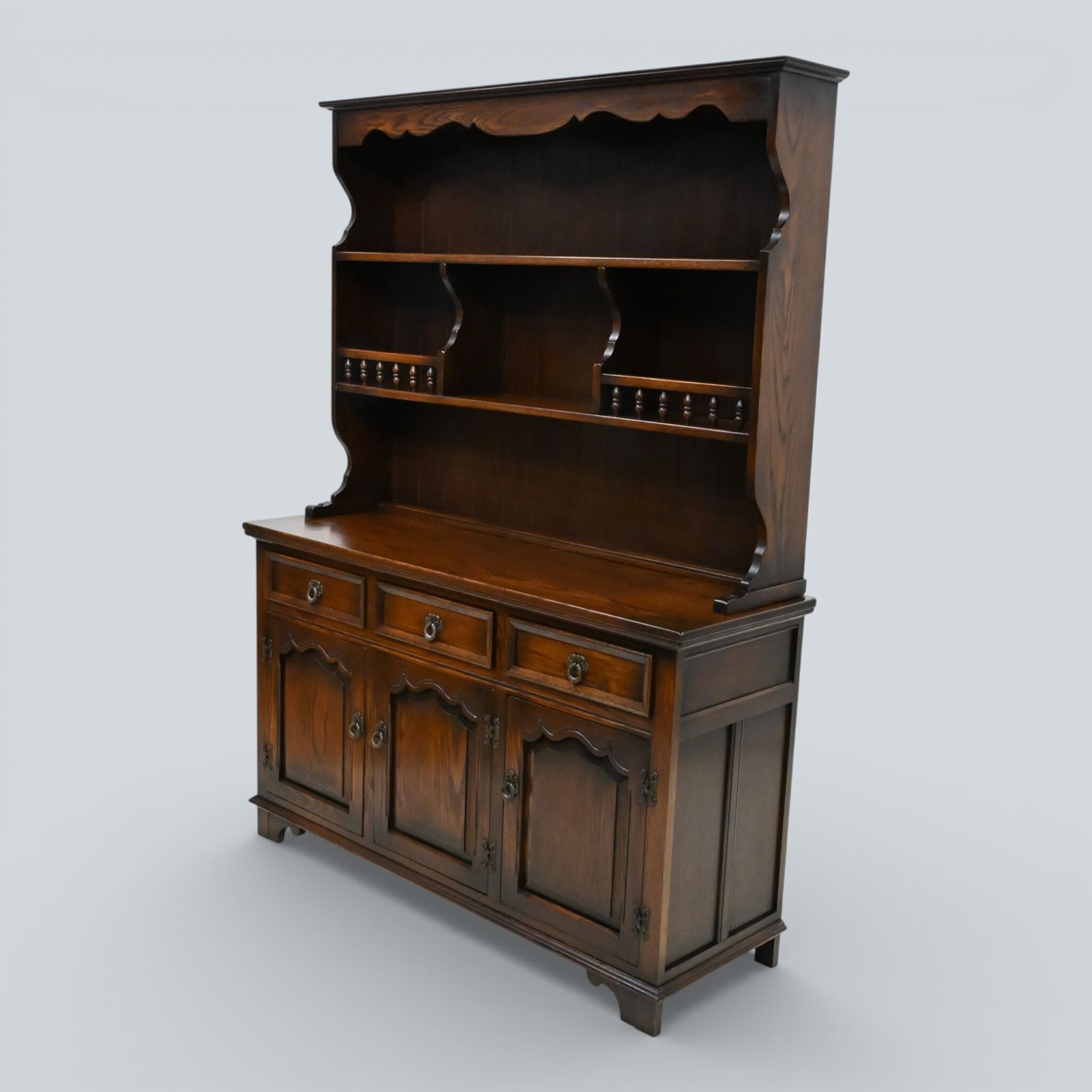 Old Charm Oak Dresser In Tudor Brown 2 Piece Display Free Uk Delivery* photo furniture