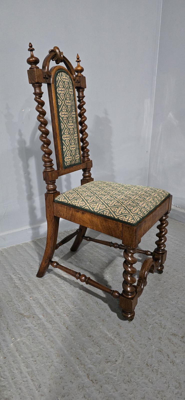 photo for sale Wonderful Walnut Hall Chair, 1800s