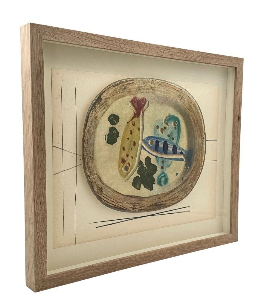 photo for sale A Framed Lithographic Plate From The 1948 Swedish, Limited Edition Portfolio Of Only 200  “Ceramiques De Picasso”