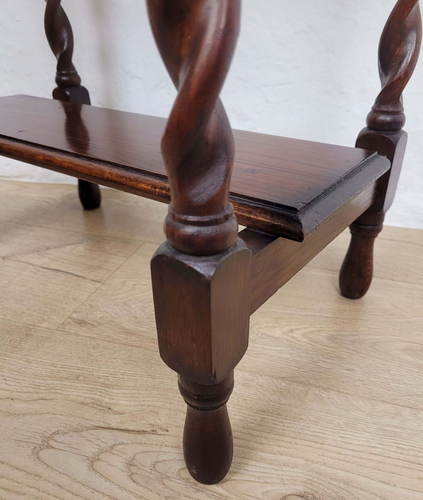 Victorian Occasional Table Barley Twist Country English 19thc photo vintage