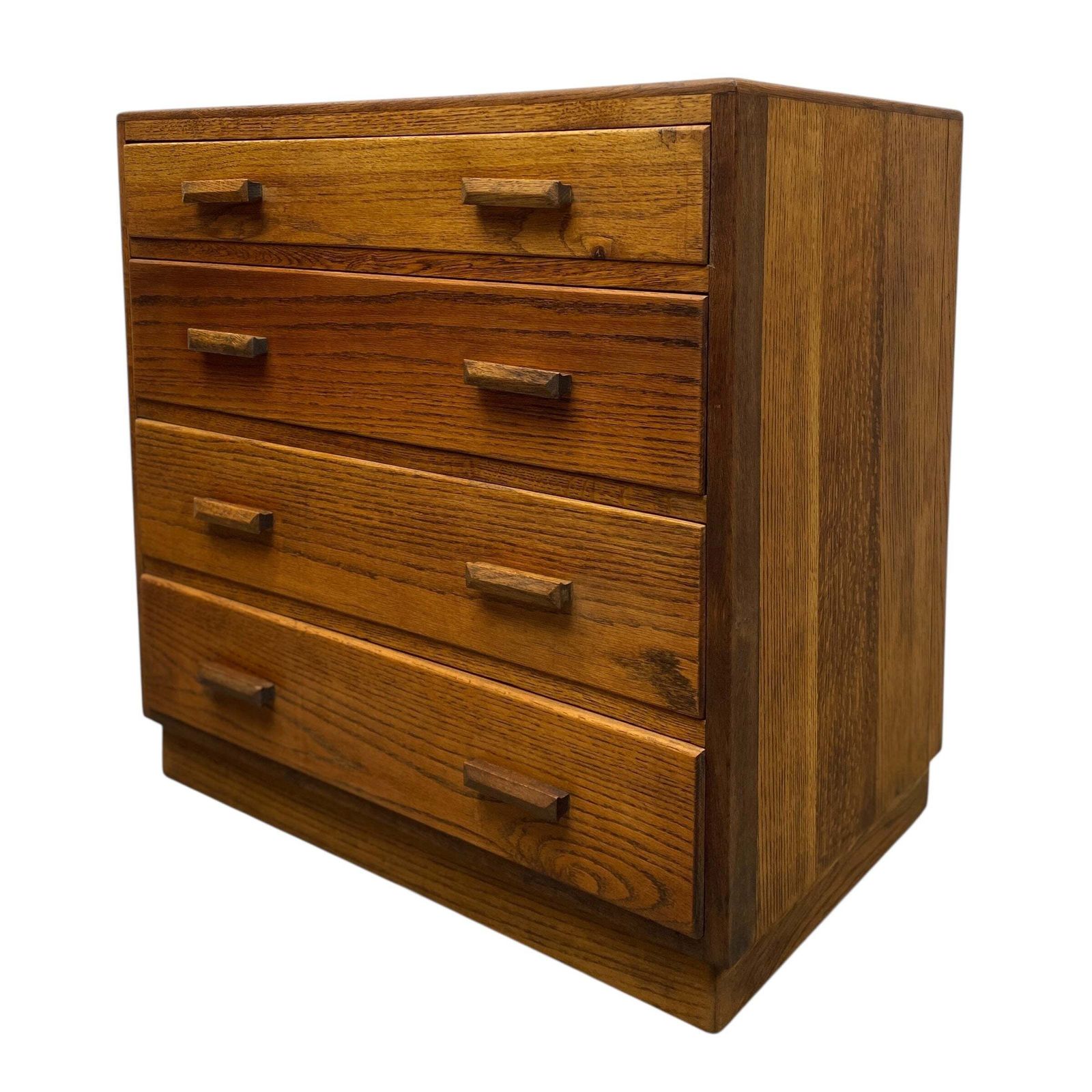 1940s Utility Oak Chest Of Drawers photo for sale