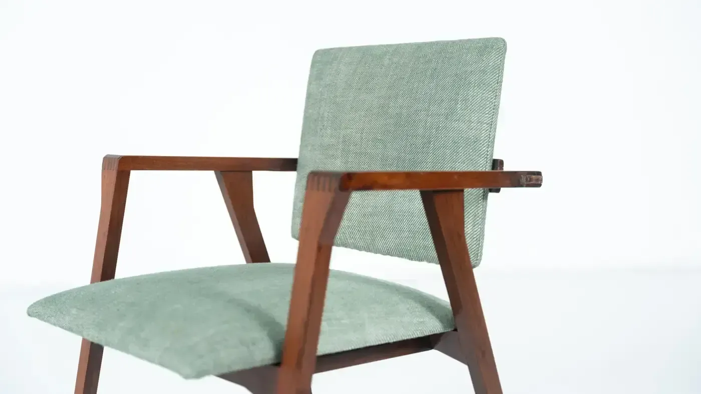 Set Of 8 ” Luisa” Chair By Franco Albini, Italy, C.1955 photo vintage