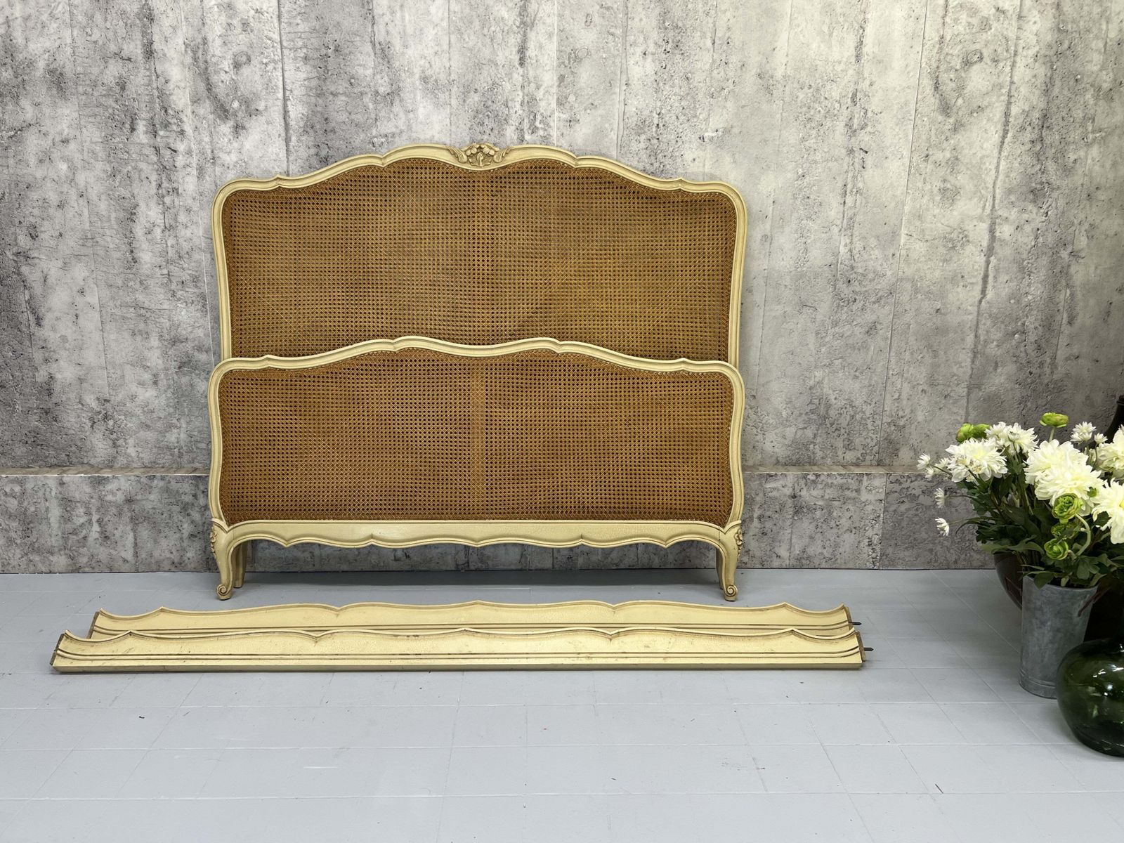 148.5cm Wide Cane Bed Frame, Traditional