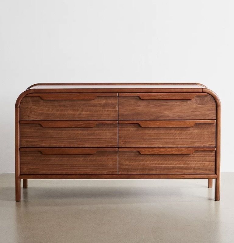 Urban Outfitters Solid Wood Marienne 6 Drawer Dresser