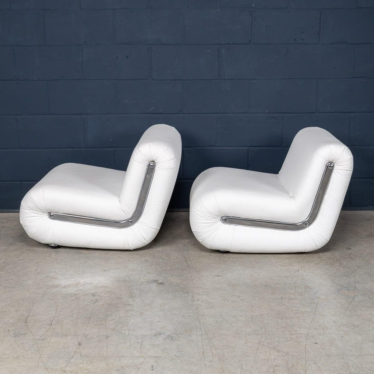20thc Italian Pair Of "Boomerang" Lounge Chairs By Rodolfo Bonetto For B Line photo Furniture