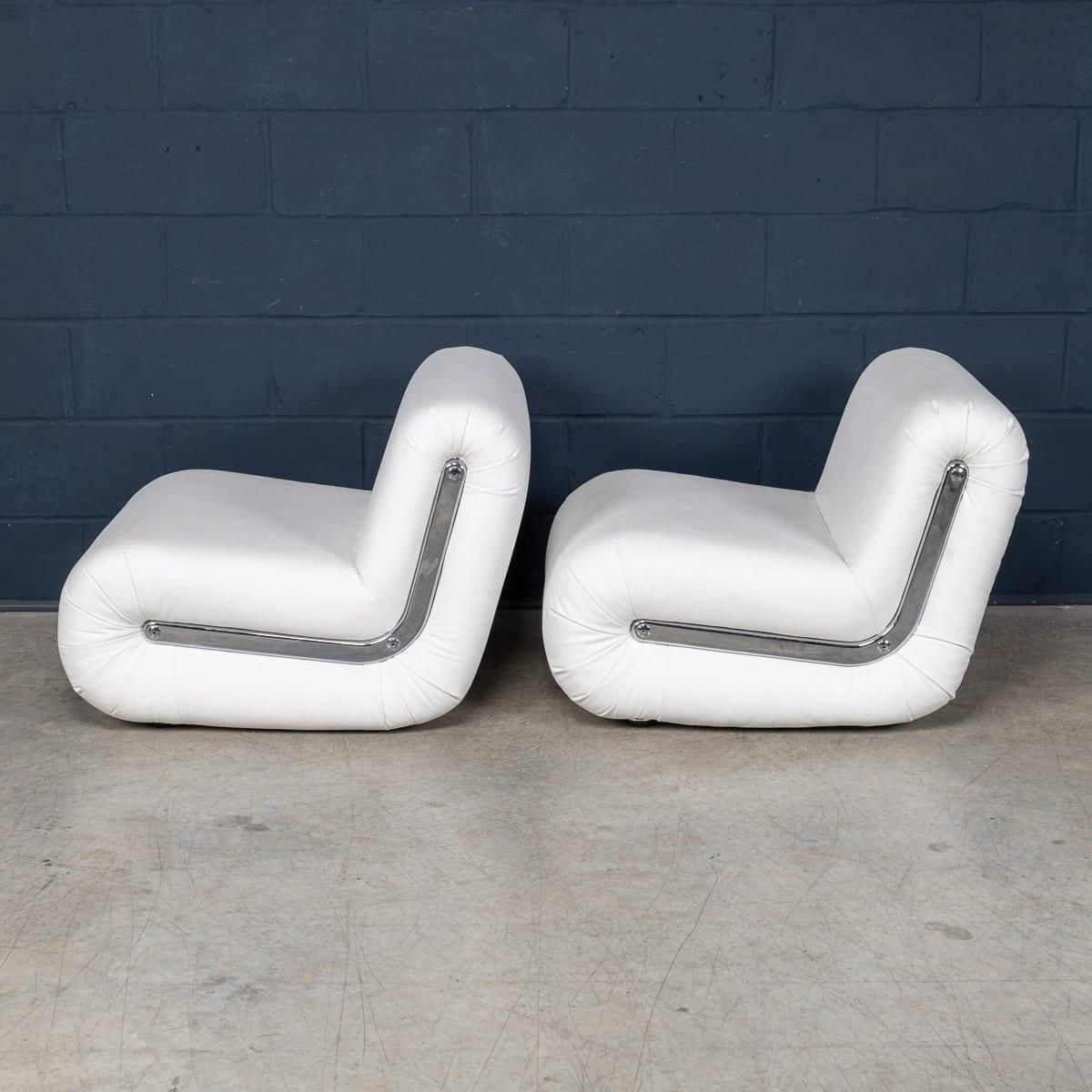 20thc Italian Pair Of "Boomerang" Lounge Chairs By Rodolfo Bonetto For B Line photo 4379.0