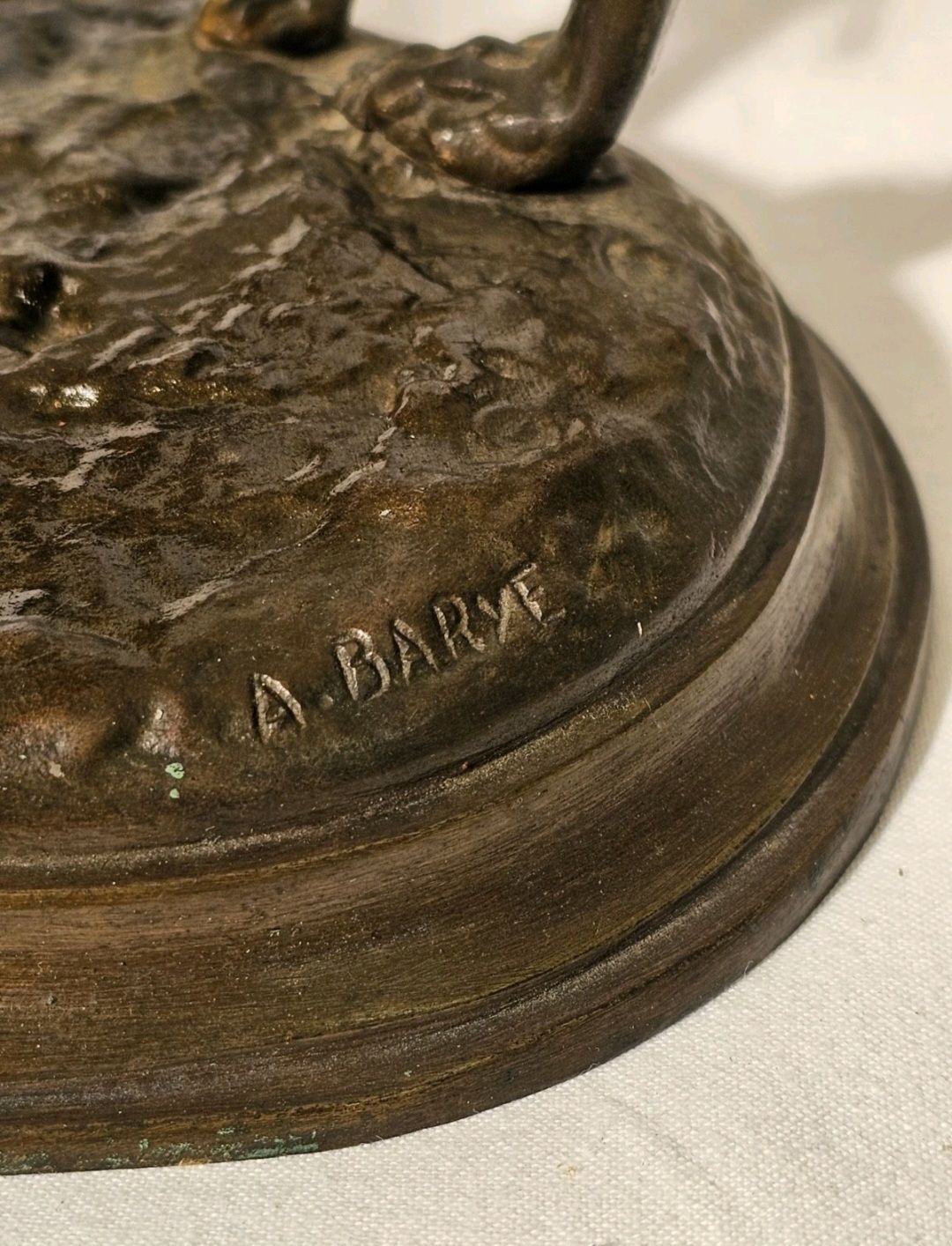 A Bronze Sculpture Of A Group Of Greyhound Dogs  By Antoine Louis Barye photo 2160.0