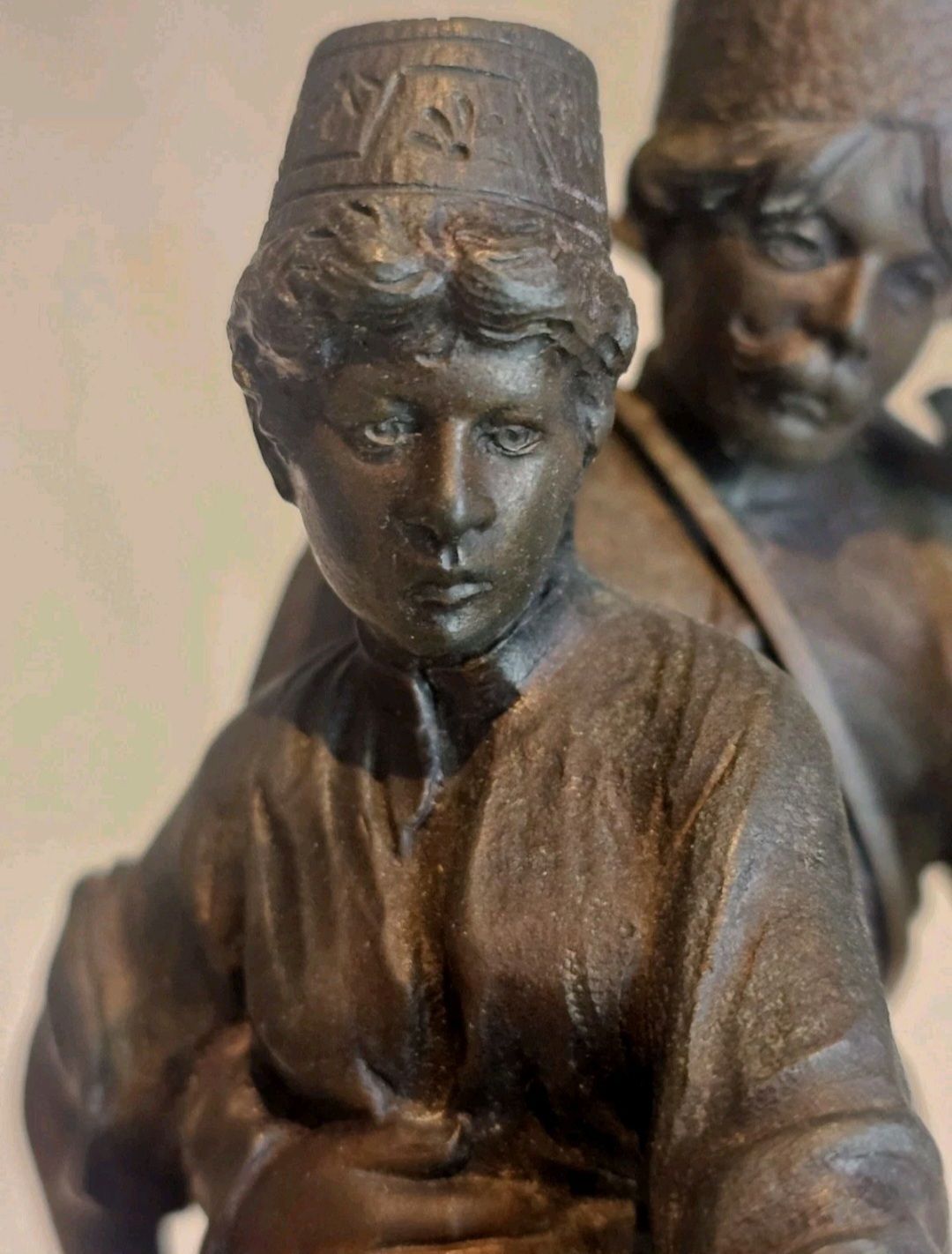 19thc A.M Bonegor (Russian) Bronze Sculpture Of Two Cossacks On Horseback Signed photo vinterior