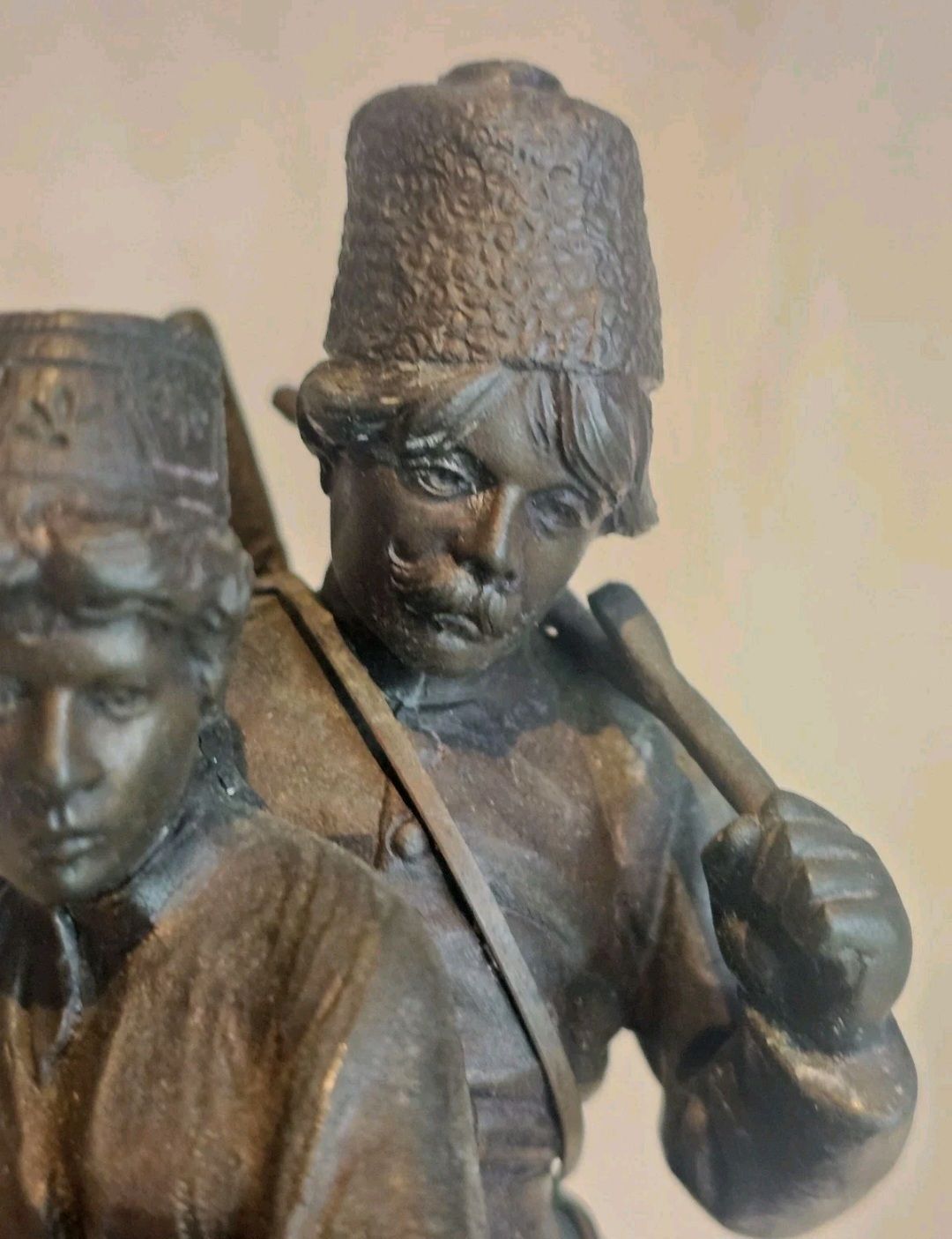 19thc A.M Bonegor (Russian) Bronze Sculpture Of Two Cossacks On Horseback Signed photo buy