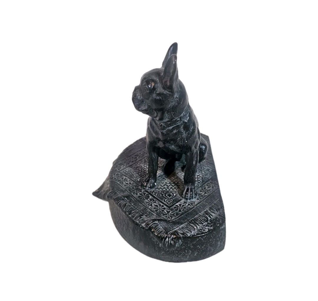 An Austrian Cold Painted Bronze Model Of A Seated French Bulldog photo buy