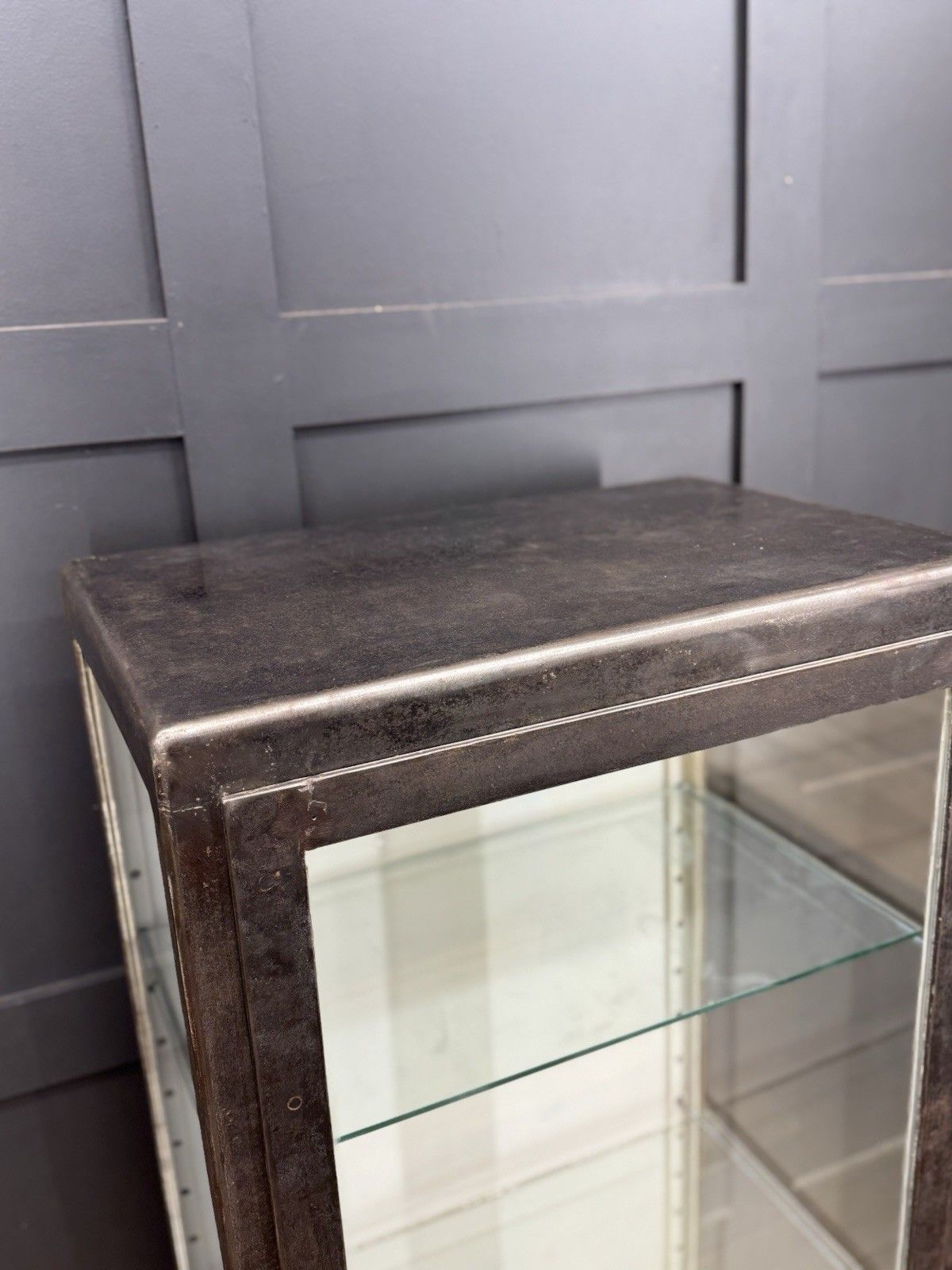 Industrial Medical Display Cabinet – Shop Display / Apothecary Bathroom Kitchen photo vinterior