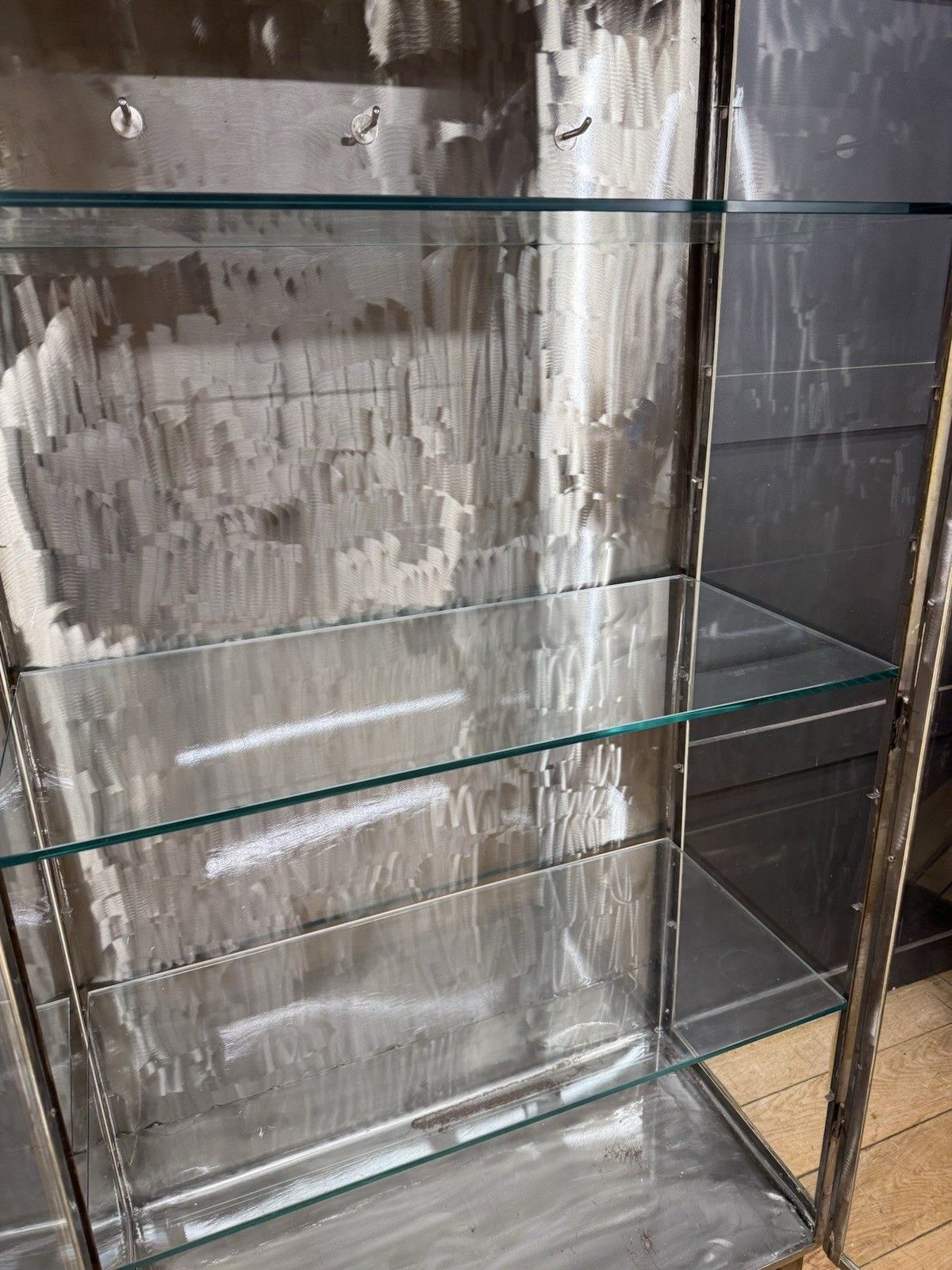 Industrial Medical Display Double Cabinet – Shop Display / Apothecary Bathroom photo vintage