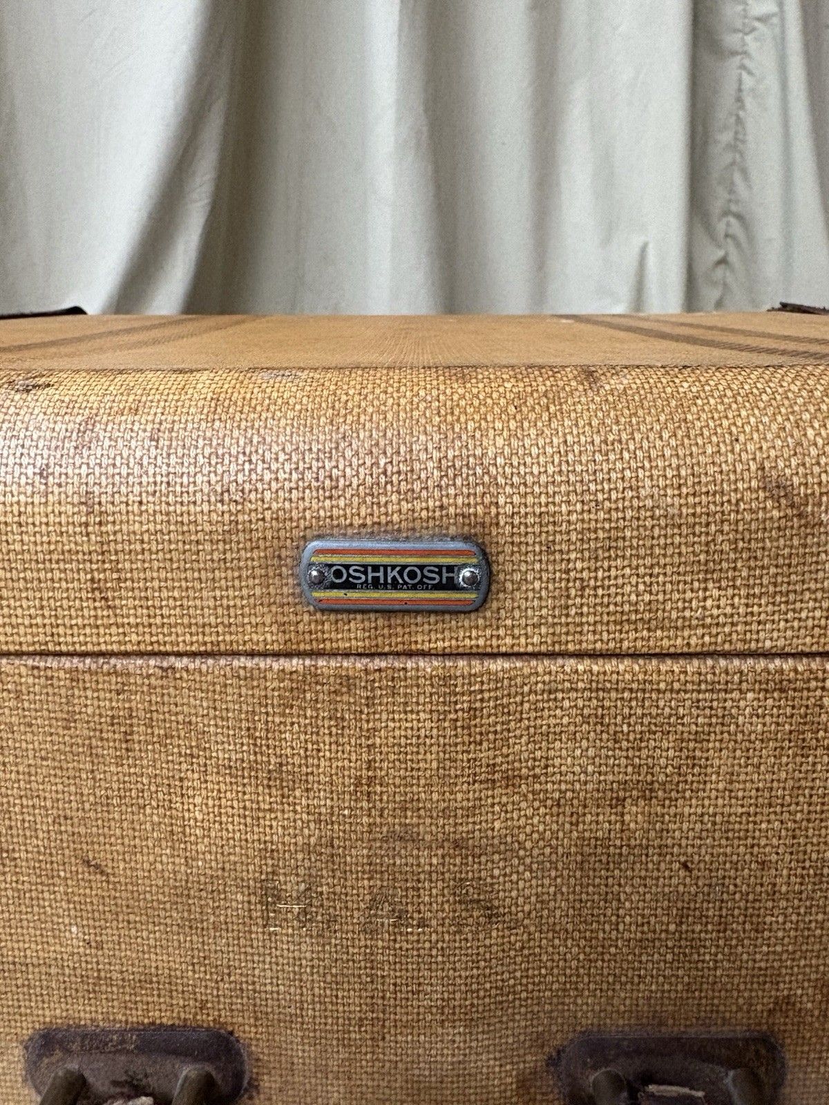 Veg Antique Osh Kosh Rustic Steamer Storage Chest Trunk Storage Box R1051 photo Furniture