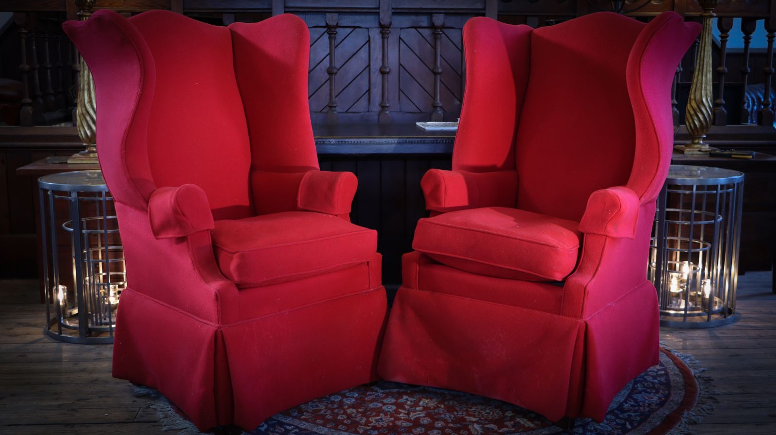 Original Pair Polo Ralph Lauren Wingback Armchairs Hepplewhite Style Highback photo furniture