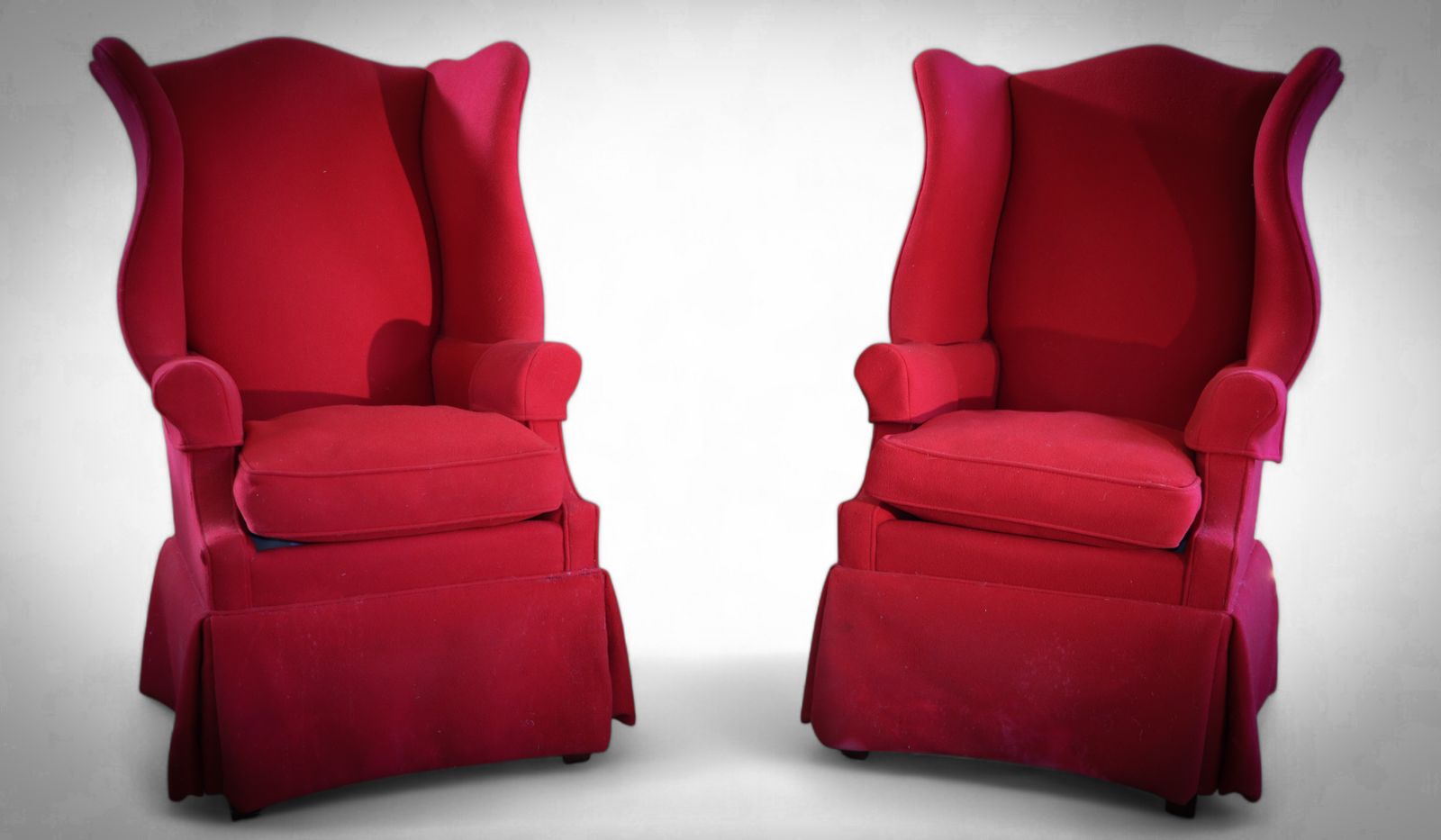 Original Pair Polo Ralph Lauren Wingback Armchairs Hepplewhite Style Highback photo Furniture