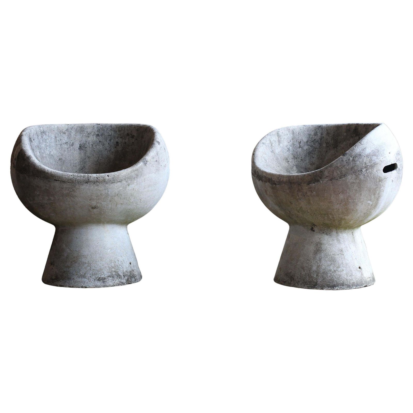 Willy Guhl Pod Chair, Concrete, 1960s, Swiss