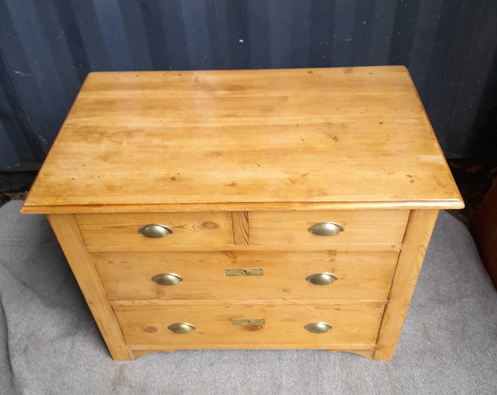 Antique Continental Pine Chest Of Drawers photo furniture