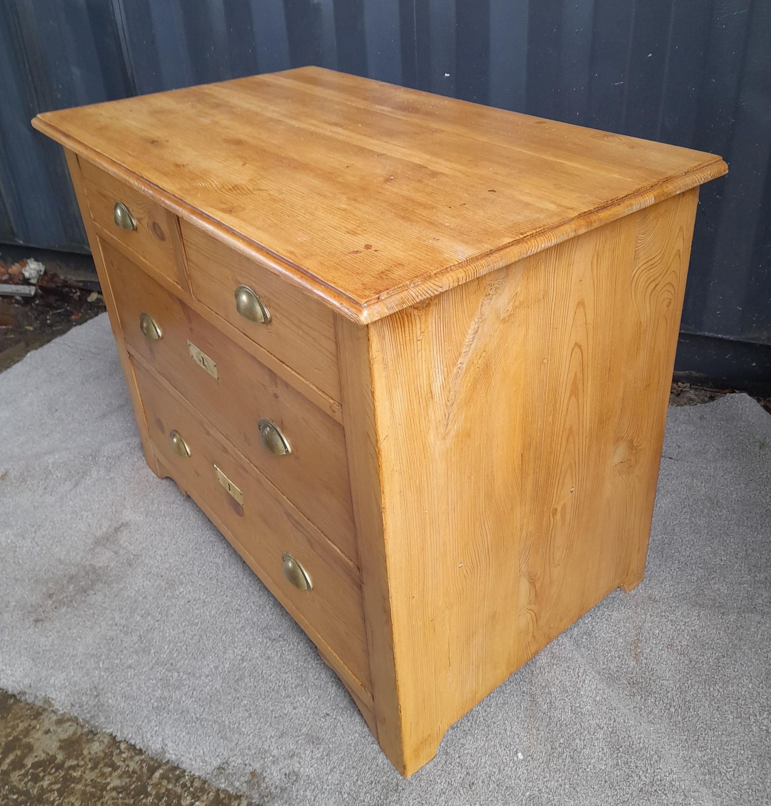 Antique Continental Pine Chest Of Drawers photo Furniture