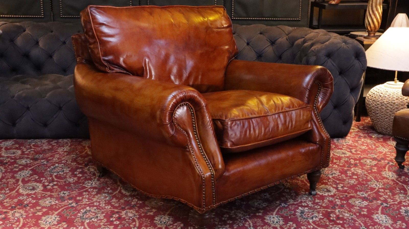 Stunning Timothy Oulton Balmoral Cigar Club Leather Armchair Antique Whisky 🚚🚚 photo buy