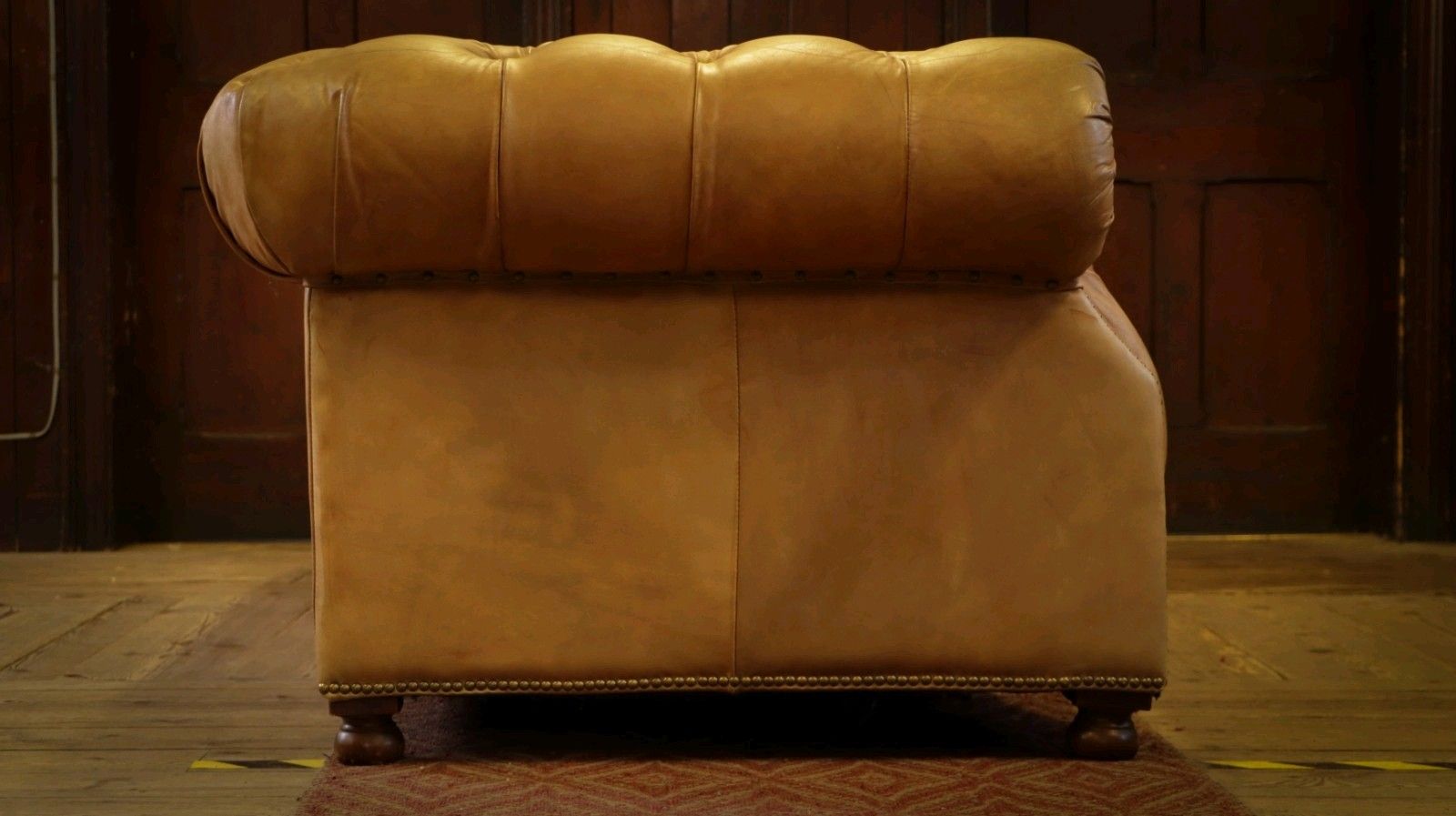 photo vinterior Timothy Oulton Serpentine Westminster 3 Seater Leather Sofa Safari Charcoal 🚚