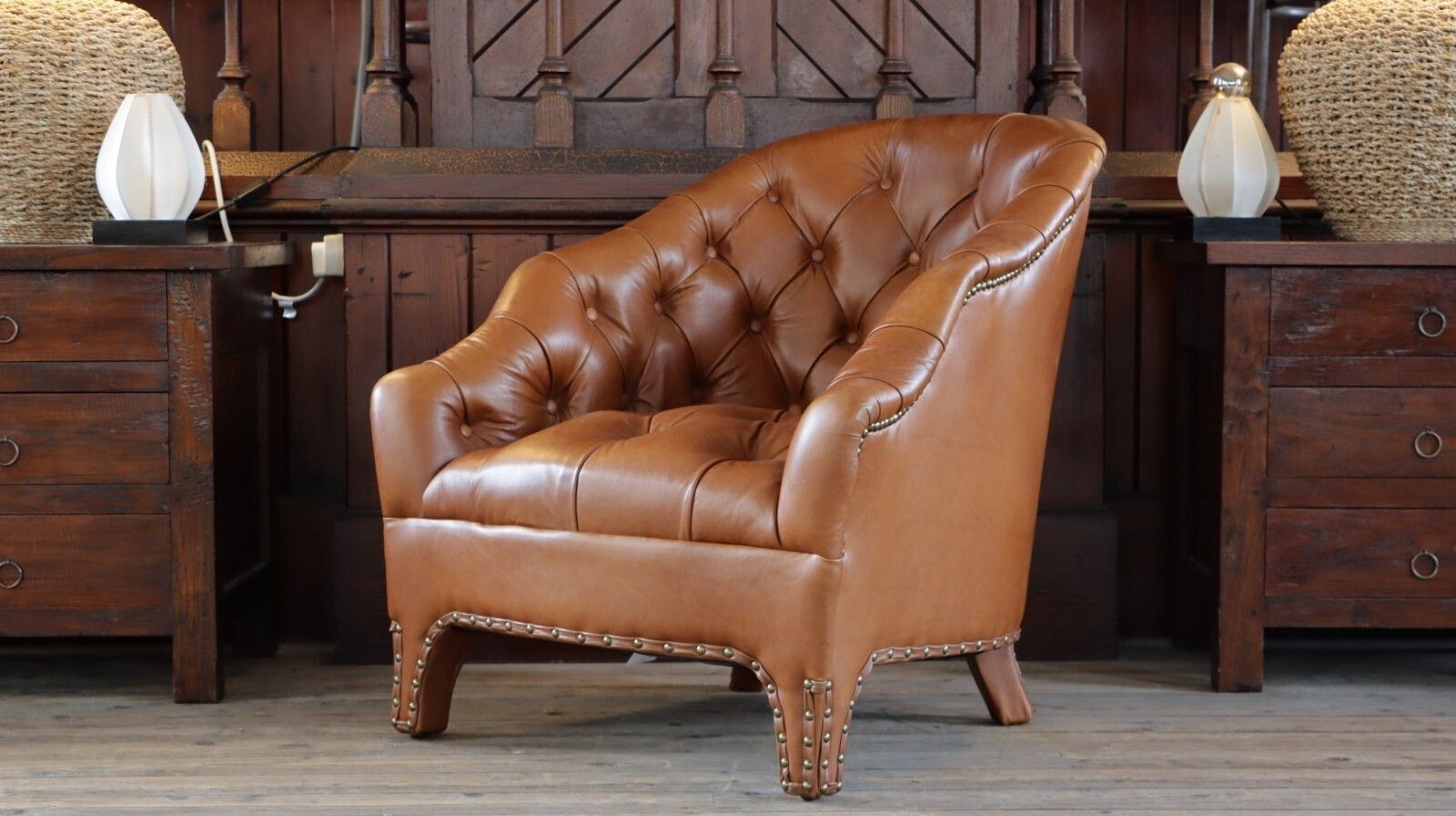 Superb Timothy Oulton Branco Savage Tan Leather Club Library Armchair Del 🚚 photo 1500.0