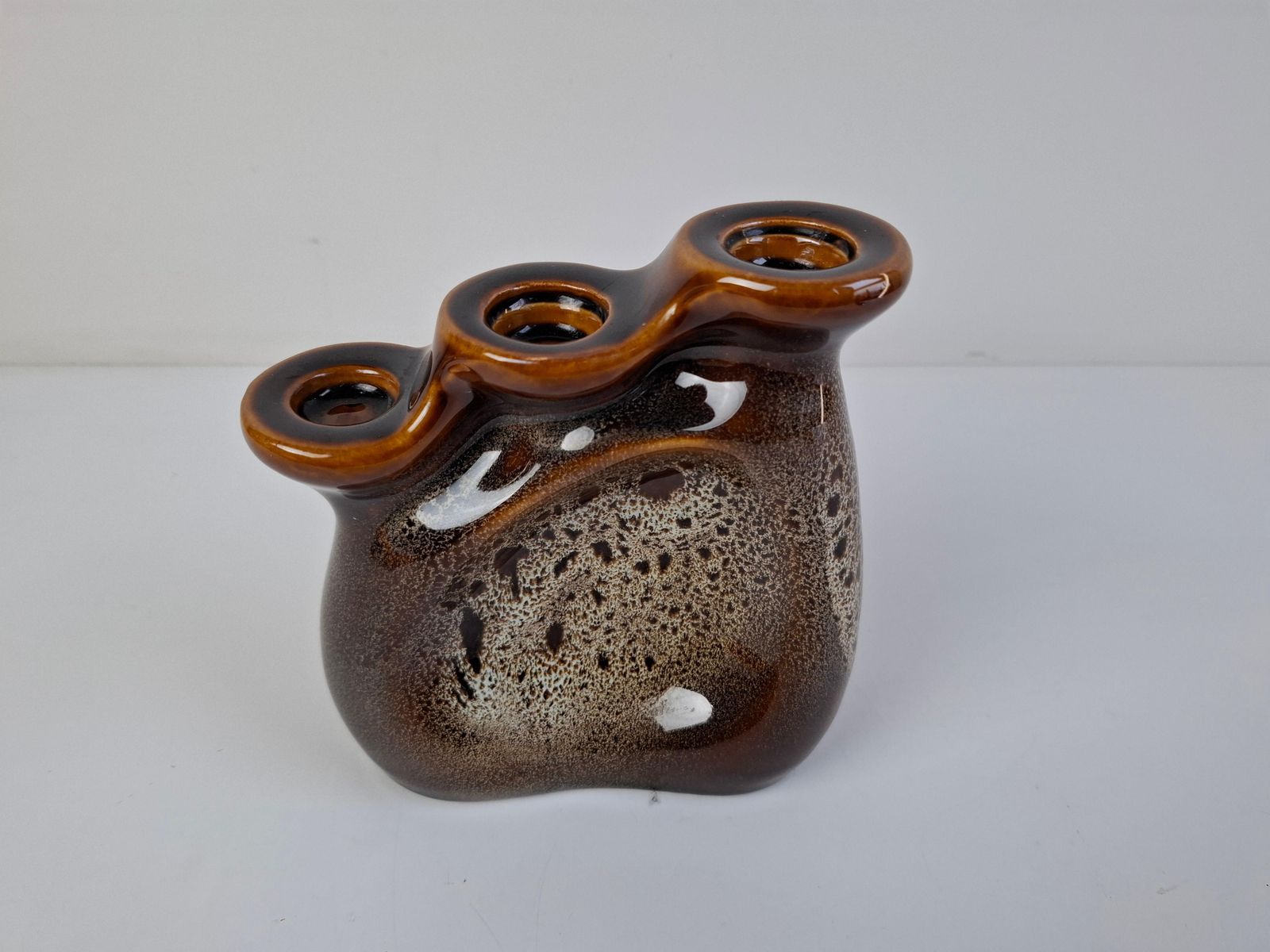 photo for sale Mid Century Modern Triple Candle Holder By Ditmar Urbach, Czechoslovakia, 1960s