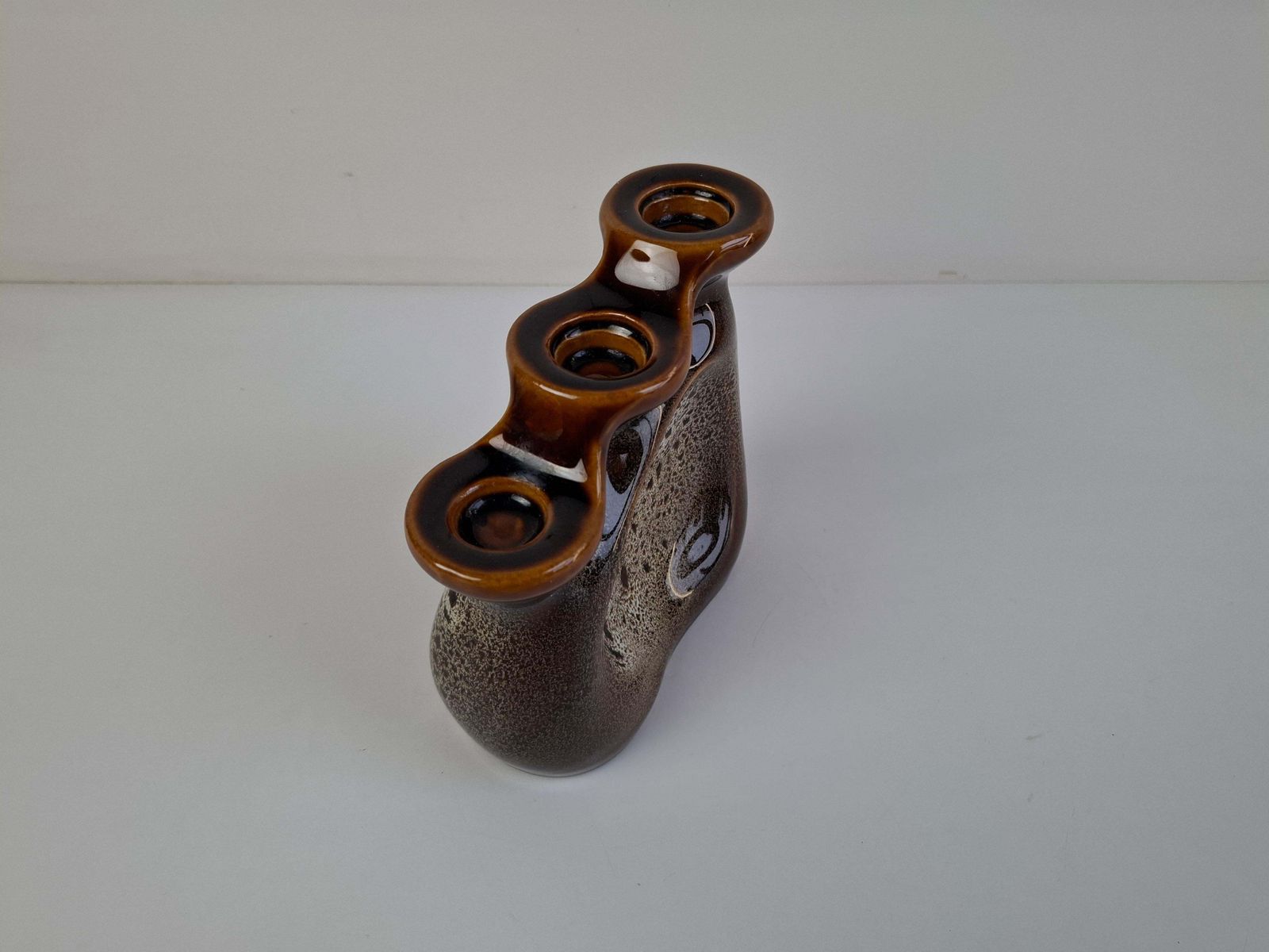 286.0 Mid Century Modern Triple Candle Holder By Ditmar Urbach, Czechoslovakia, 1960s photo