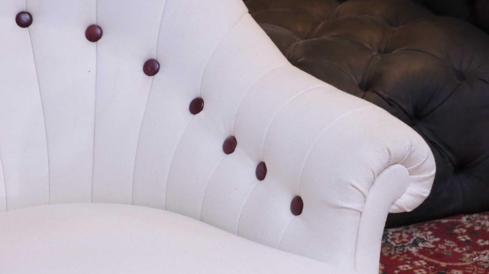 John Sankey Baudelaire Classic Slipper Accent Armchair Linen White Rrp£3500 🚚🚚 photo 899.0