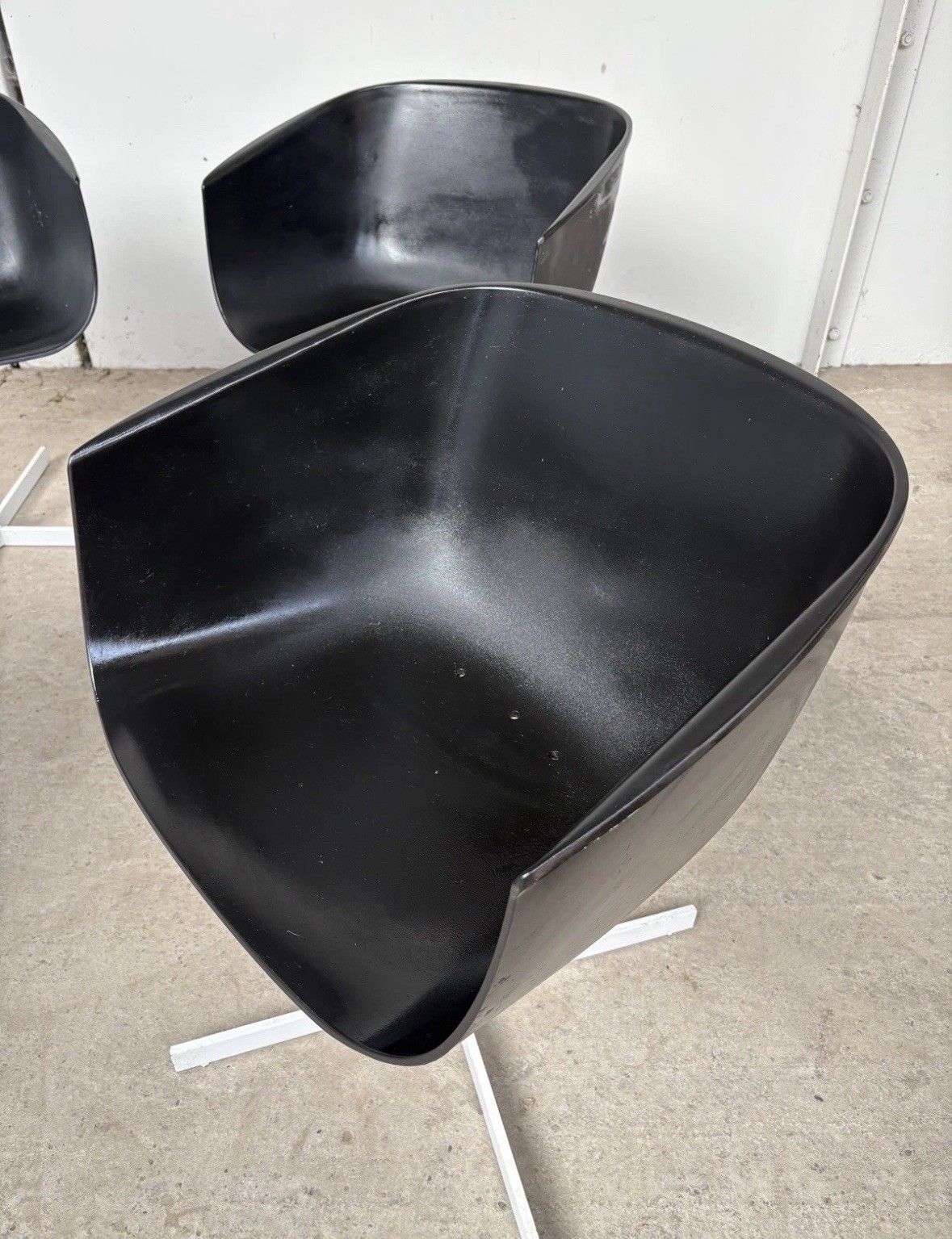 Vtg Late Mid Century Carlo Colombo Modernist Set 4 Dining Chairs R1053 photo 419.75