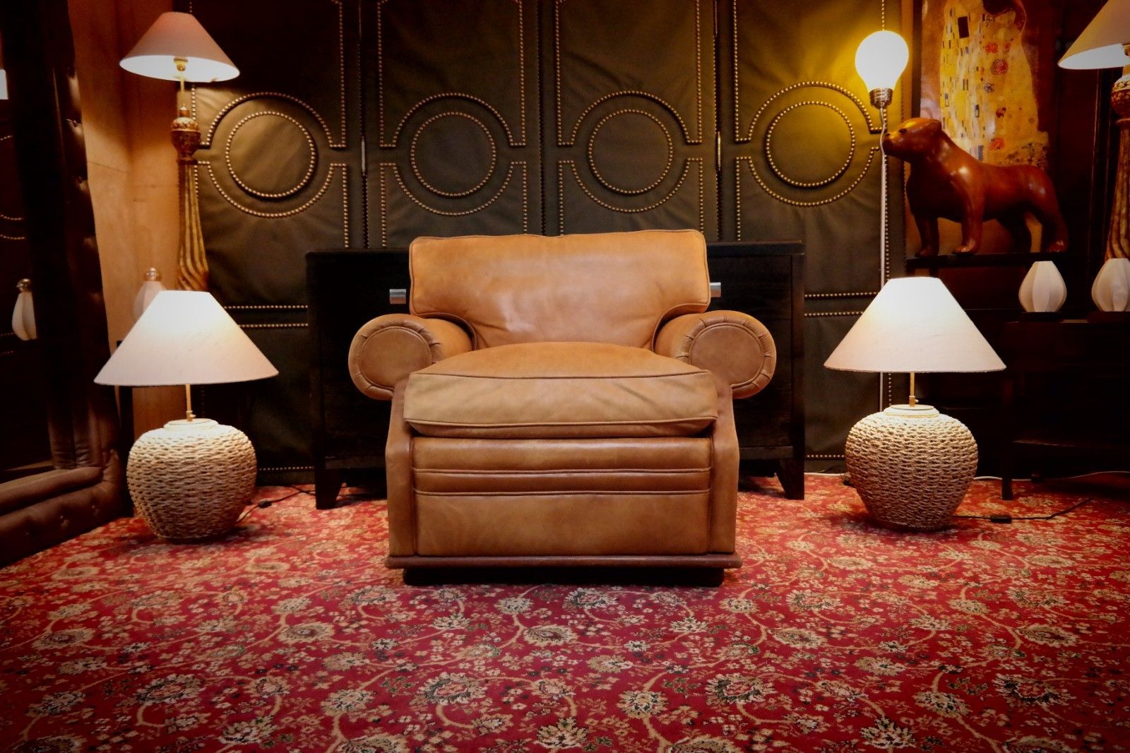 Ralph Lauren Wentworth Floating Leather Armchair Footstool Saddle Rrp£17000 🚚🚚 photo 5200.0