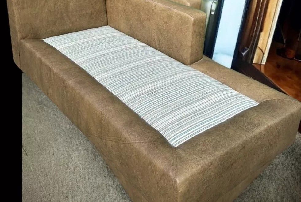Furniture Rare Stunning Donghia Geneva Amrchair & Corner Sofa Leather Fabric Rrp £30k 🚚🚚 photo