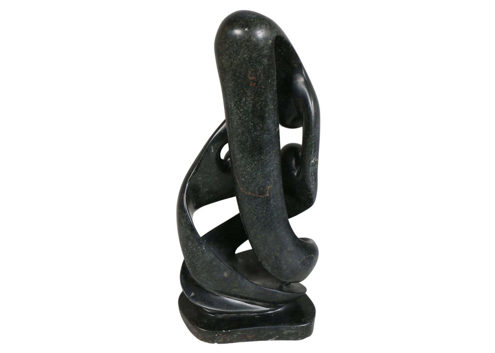 Large Contemporary Carved Stone Family Sculpture On Plinth, Modern Abstract Art photo 1510.0
