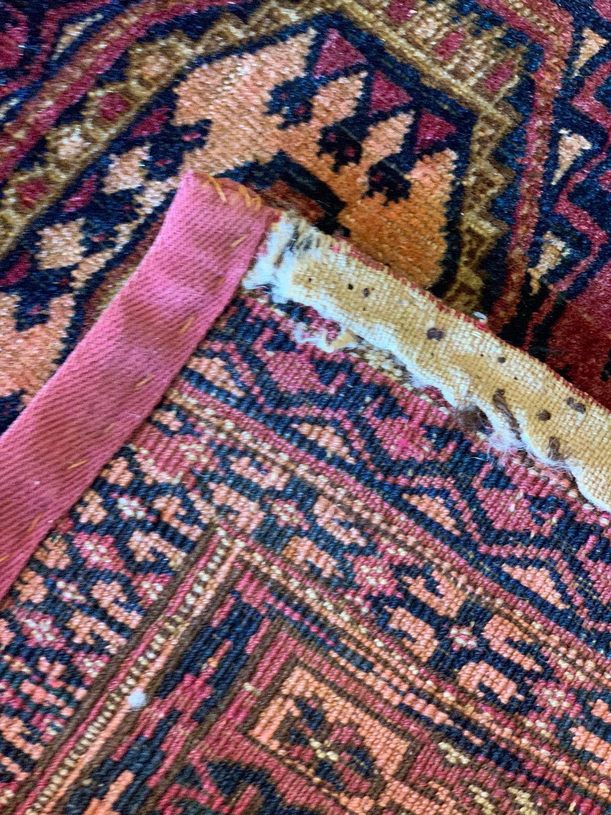 Antique Rugs Handmade Turkmen Carpet Oriental Pink Silk Area Rug photo vinterior