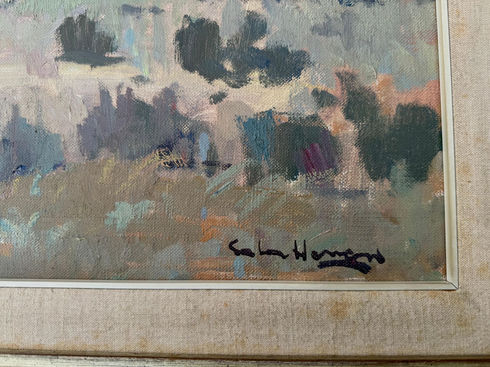 Antonio Sala Herrero Los Monegros España Europa Paisaje Pintura Al óleo Sobre Lienzo C.1970 photo for sale