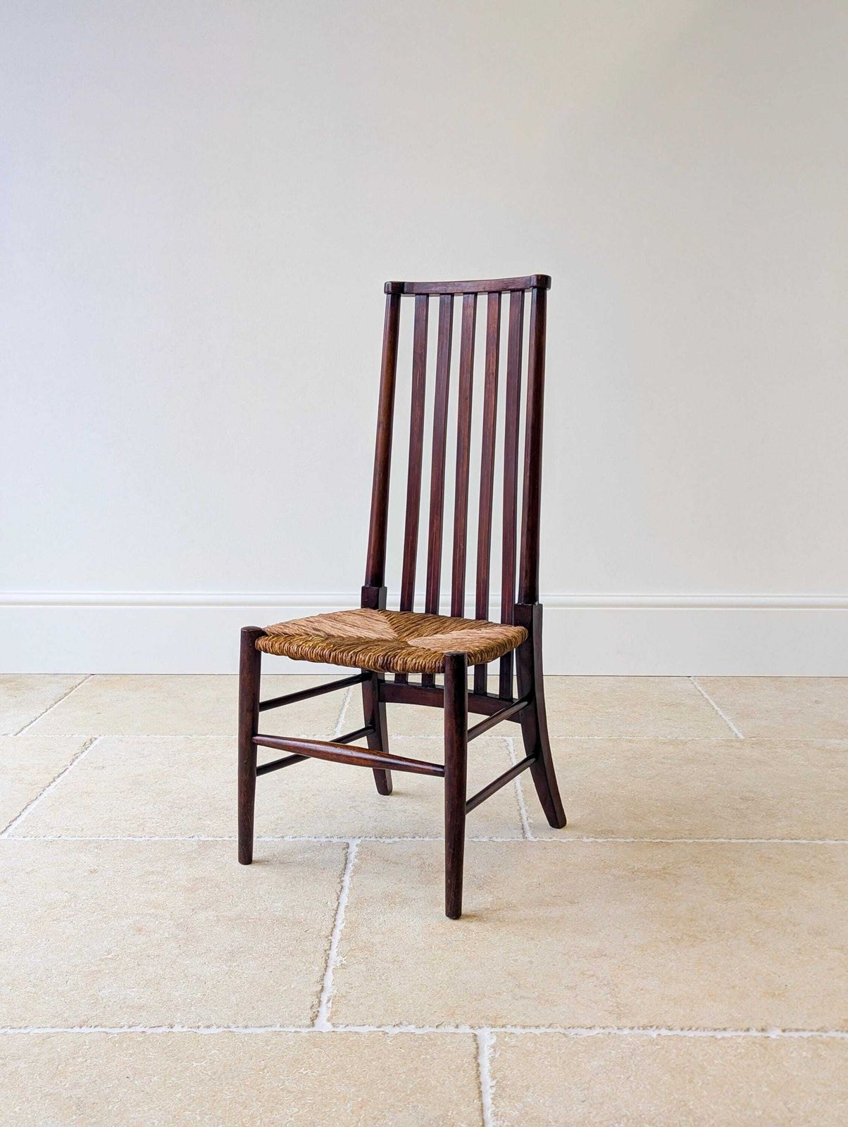 photo for sale Antique Arts & Crafts Mahogany Side Chair C.1900