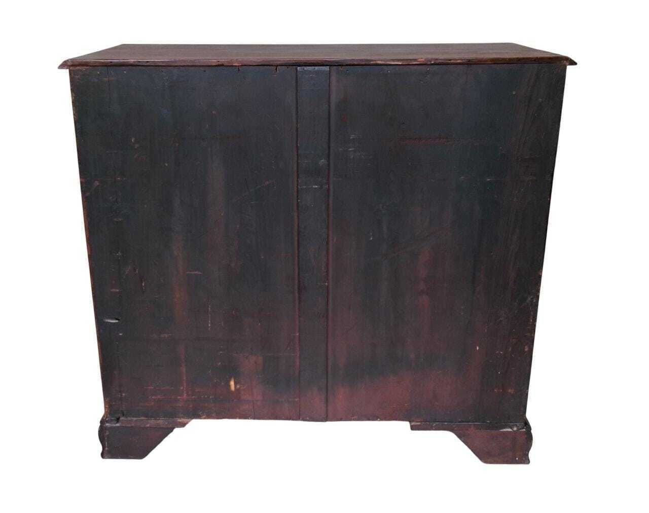 photo vinterior C1750 Chest Of Drawers, Georgian Mahogany 2/3 Dresser Chest, Antique Bedroom Furniture