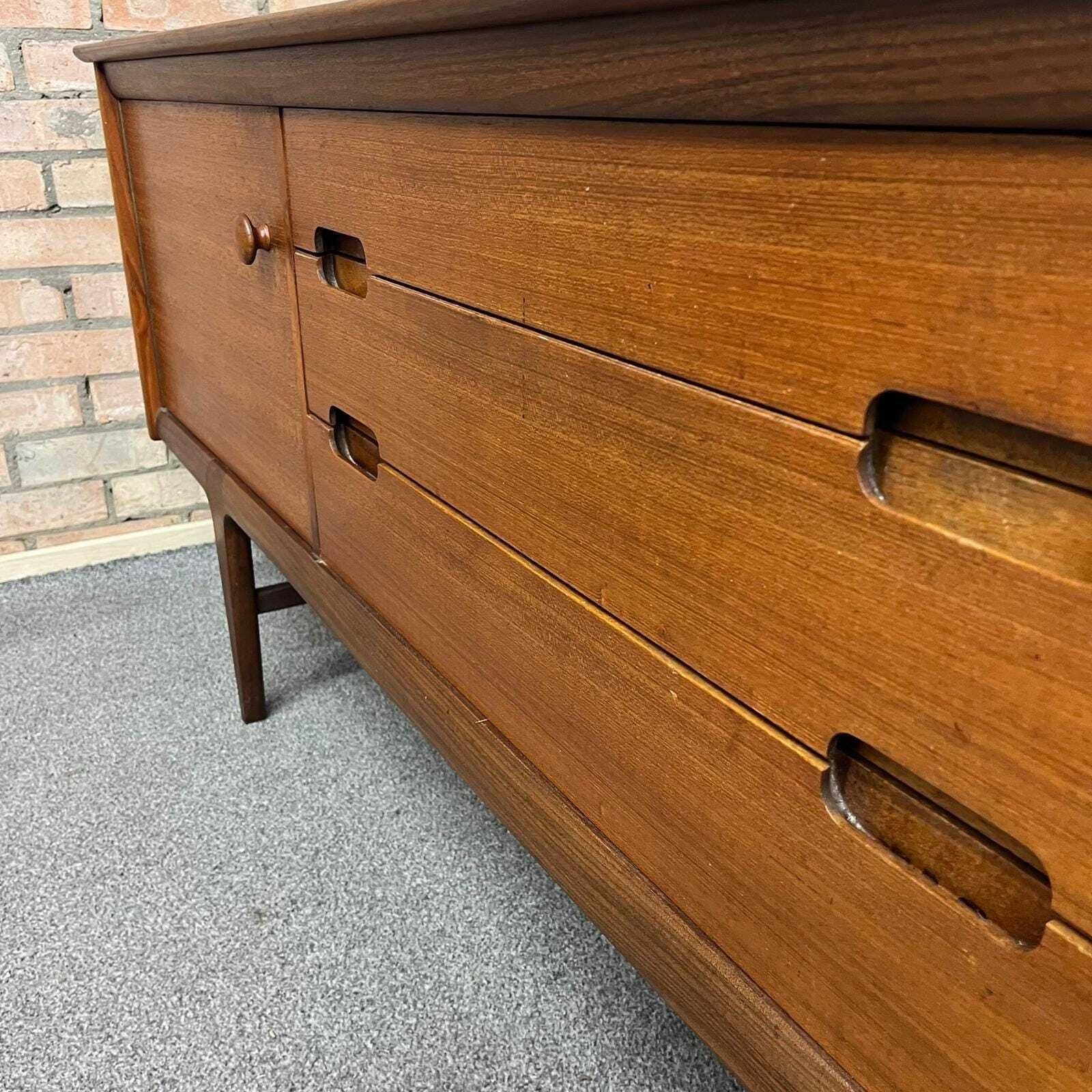 819.0 Vintage A Younger Afromosia Teak Fonseca Sideboard 1960s Mid Century John Herber photo