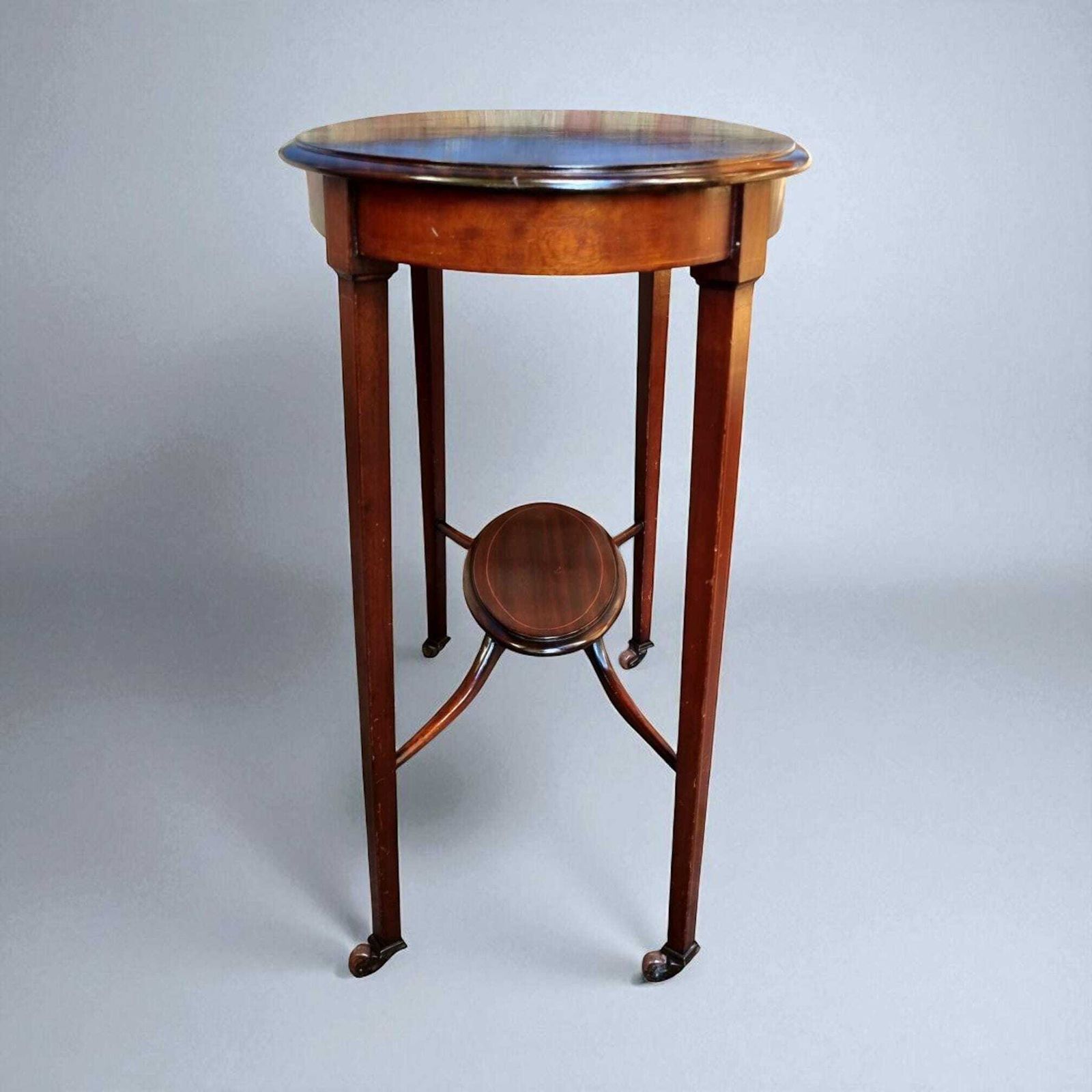 Antique Edwardian Occasional Table / Mahogany Veneer / C.1910 photo Furniture