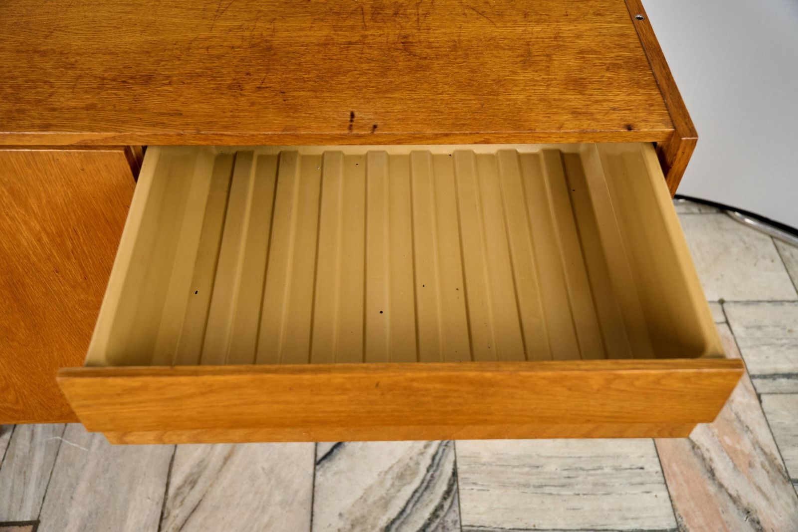 Vintage Oak Sideboard By Jiří Jiroutek, 1960s, Czechoslovakia photo vinterior
