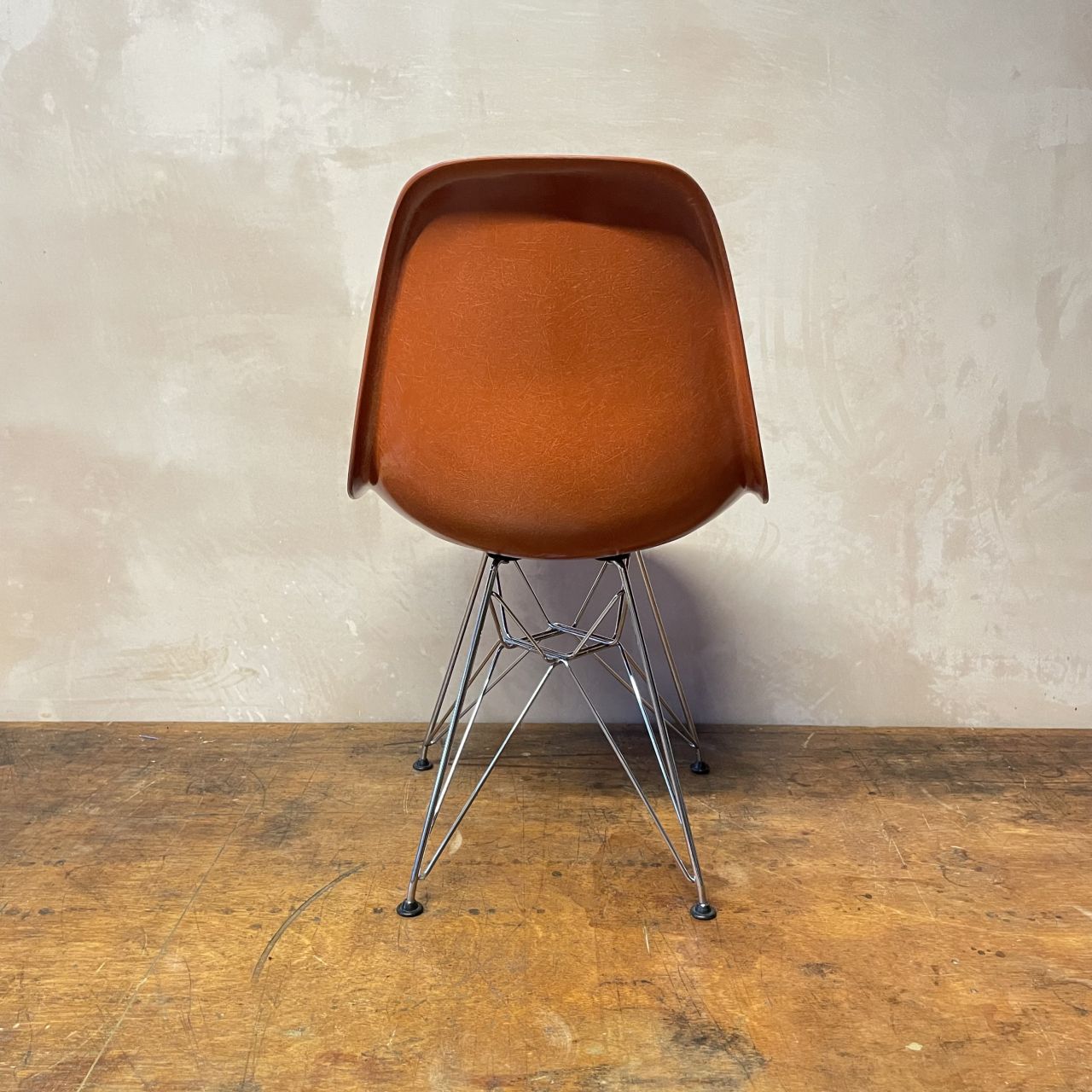 Eames Herman Miller Dsr Eiffel Base Side Chair In Terracotta photo buy
