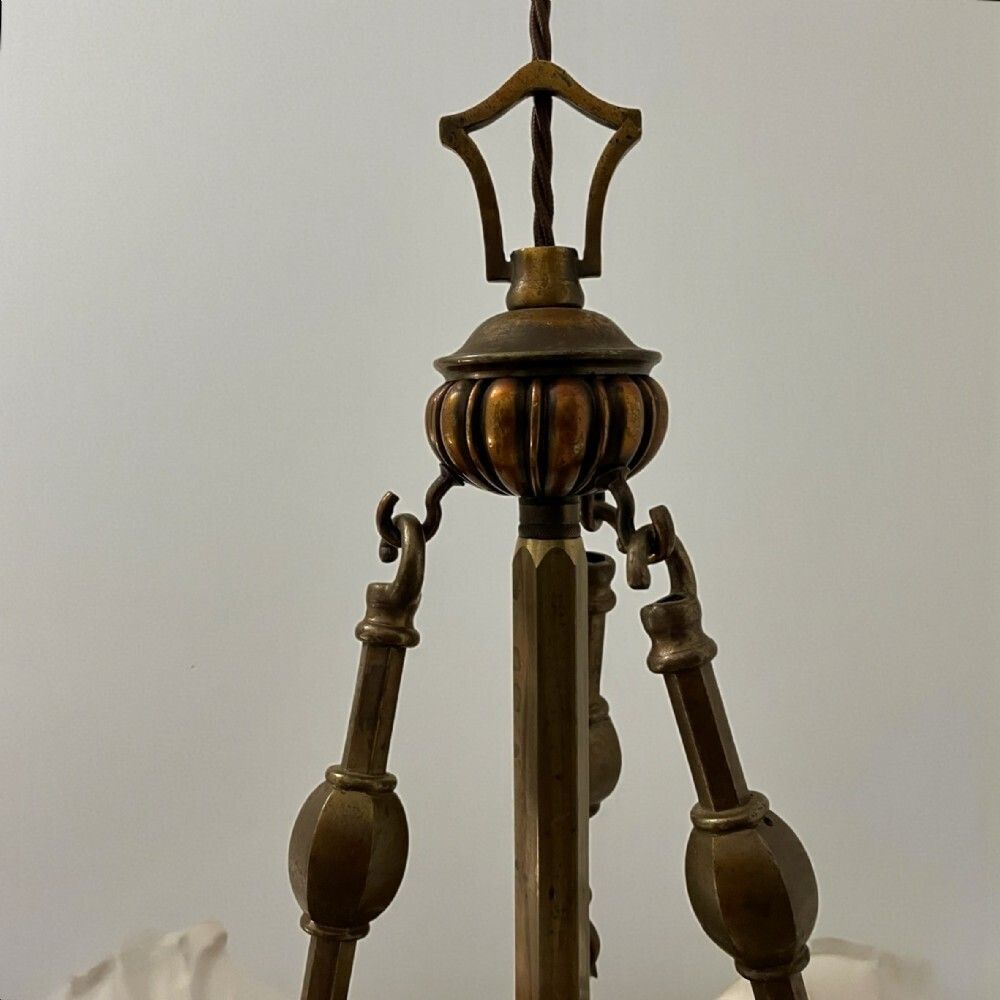 Art Deco Slip Shade Ceiling Light photo Lighting