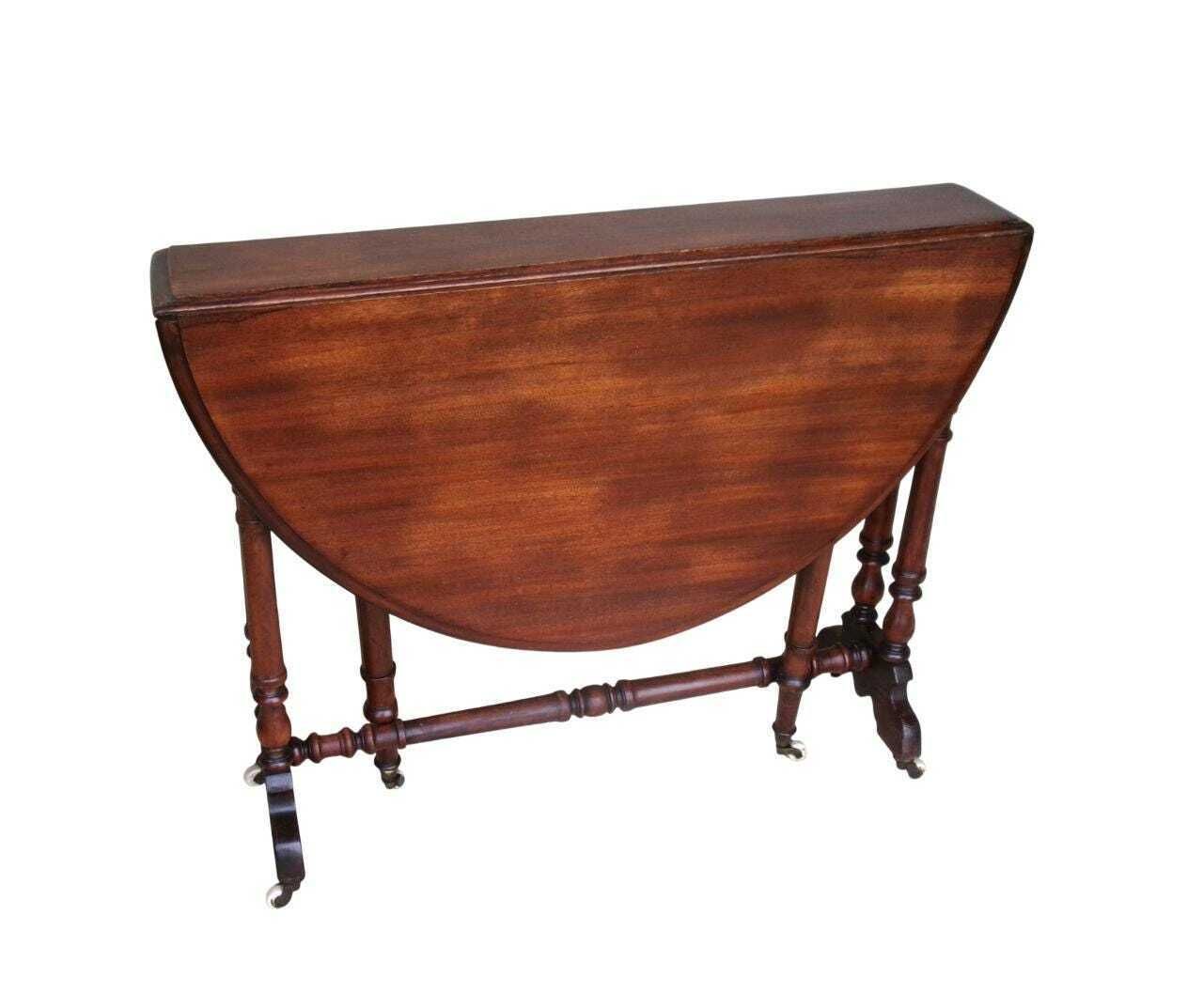 C1870 Baby Sutherland Table, Antique Drop Leaf Tea Table, Victorian Furniture photo buy