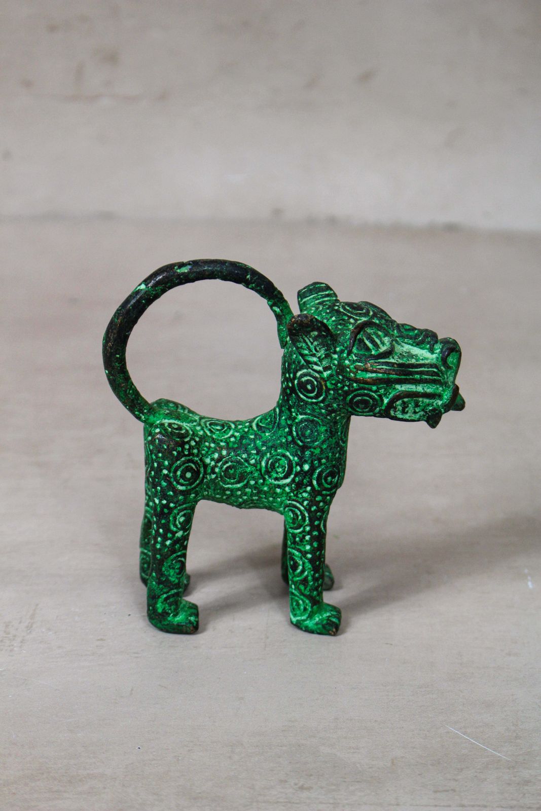 Benin Leopard Sculpture   Bronze 56.19 photo Art
