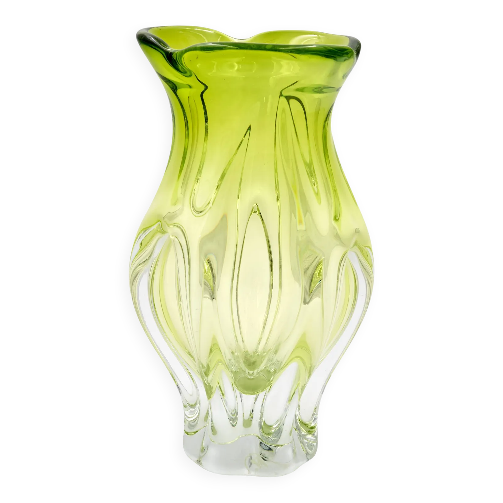 Vintage Art Glass Vase By Josef Hospodka, Czechoslovakia 1960s